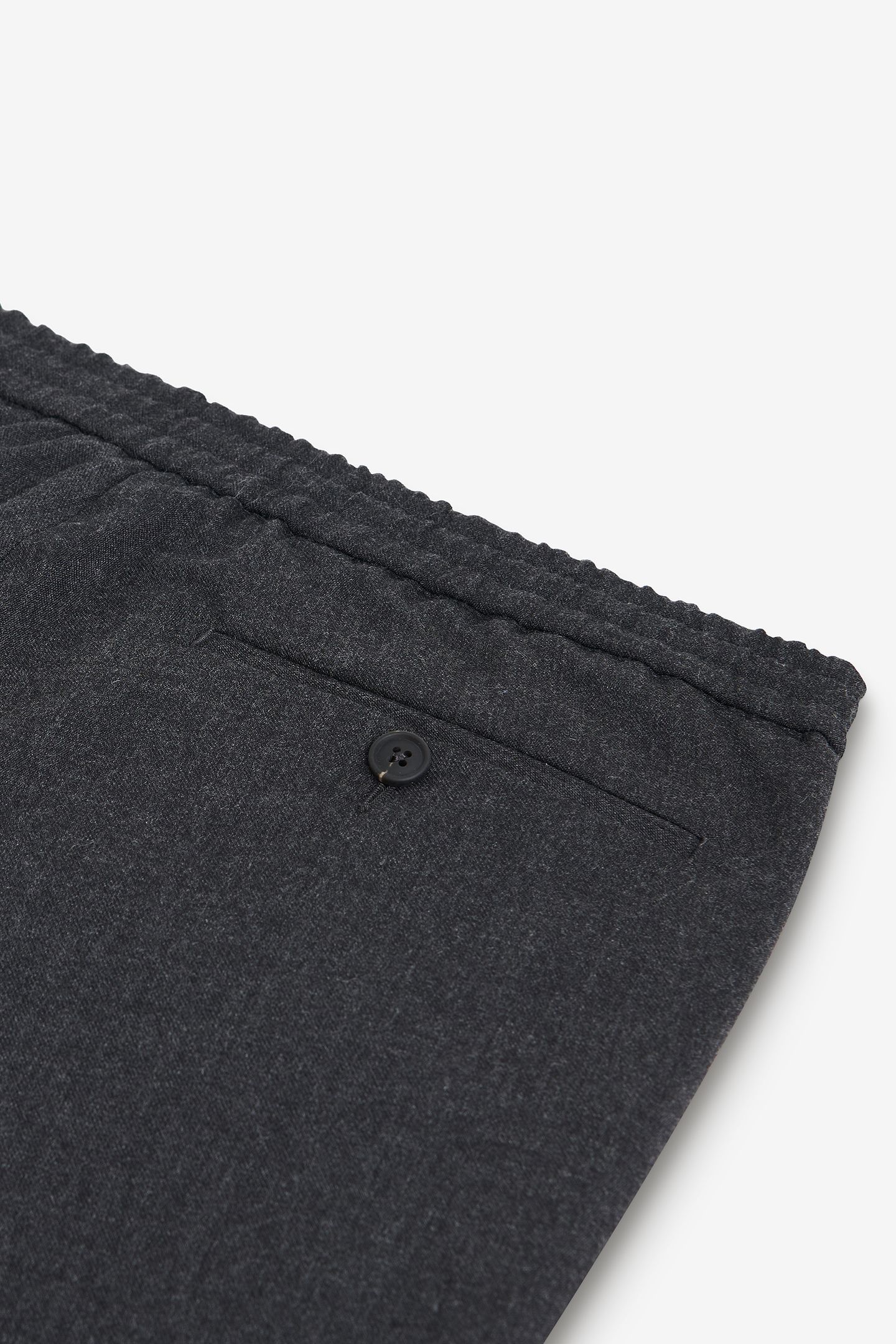 MONTREAL WASHABLE FLANNEL WOOL-STRETCH DARK GREY 3