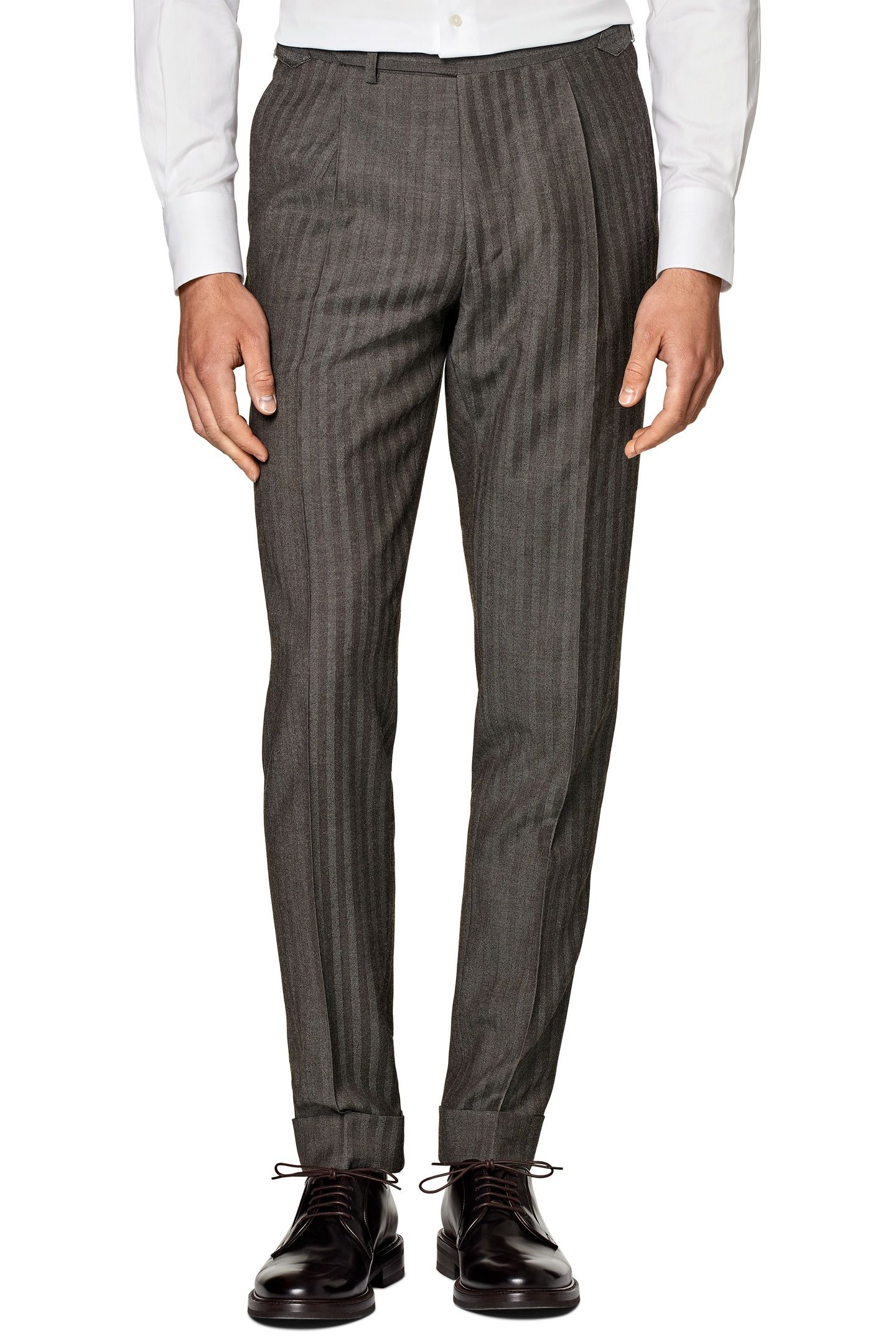 SUIT-DK BROWN NESTED SUITS TAUPE 3