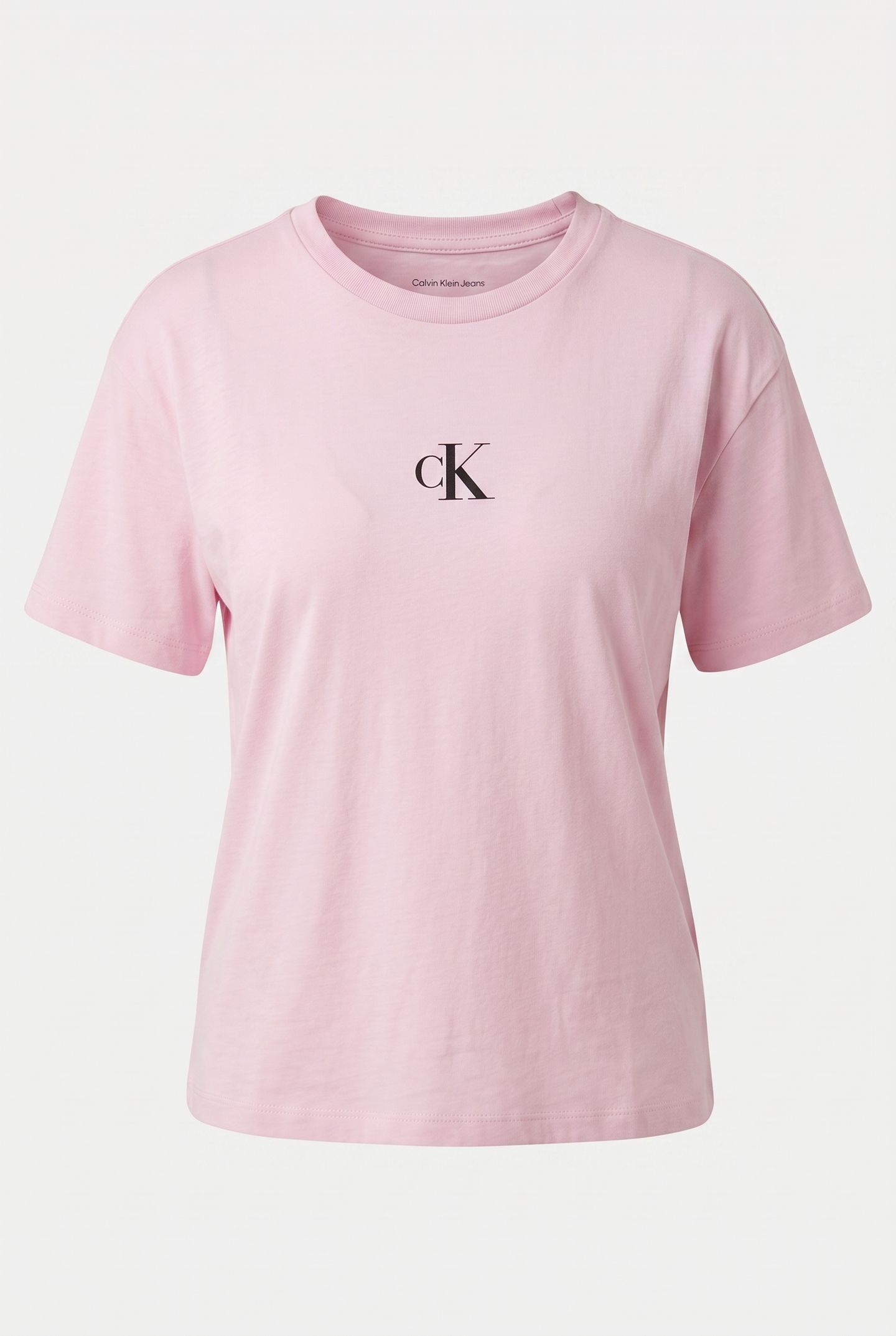 GIRLS CK LOGO BOXY T-SHIRT PEARLY PINK 2