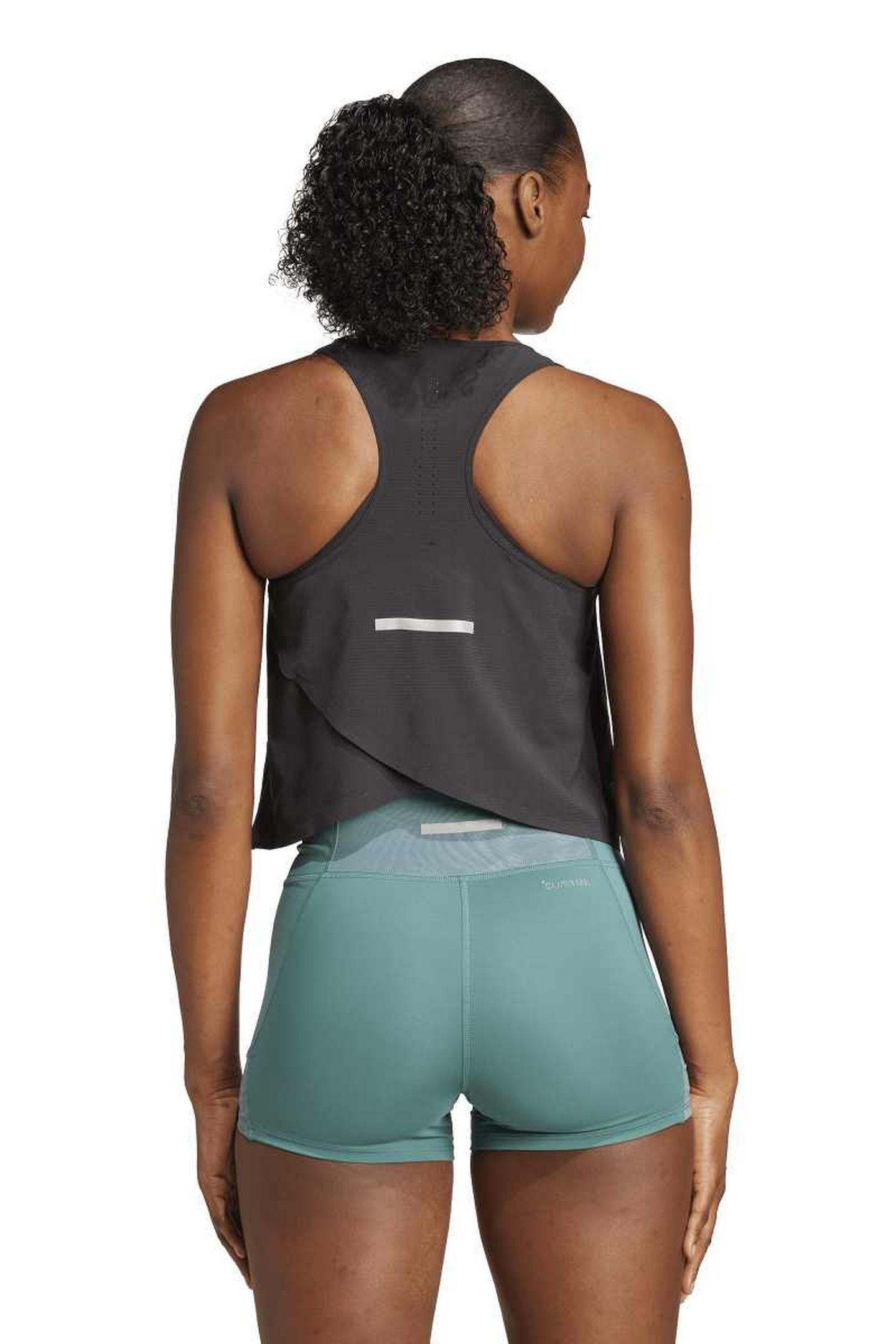 PERFORMANCE ADI365 RUNNING CLIMACOOL+ CROP TOP BLACK 2