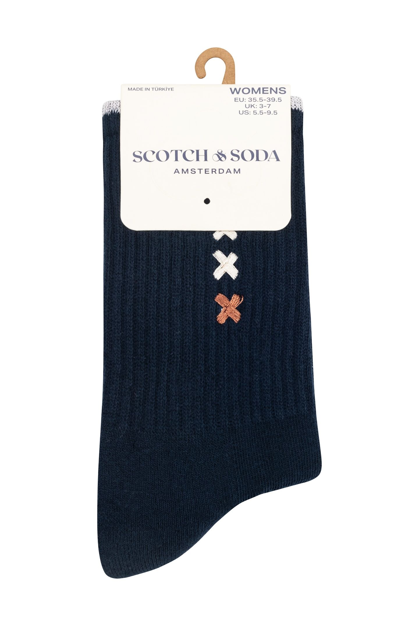 3PK WOMENS 1/2 TERRY CREW SOCKS ASSORTED 3