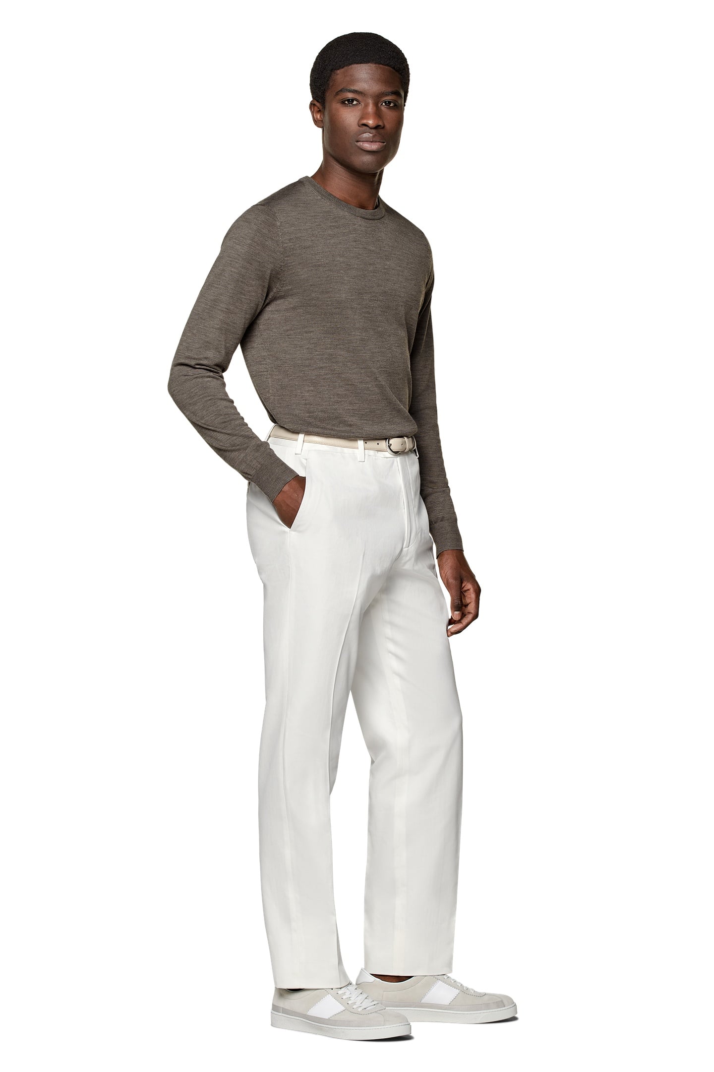LS CREW TAUPE LUX CREW AND V NECK TAUPE 9