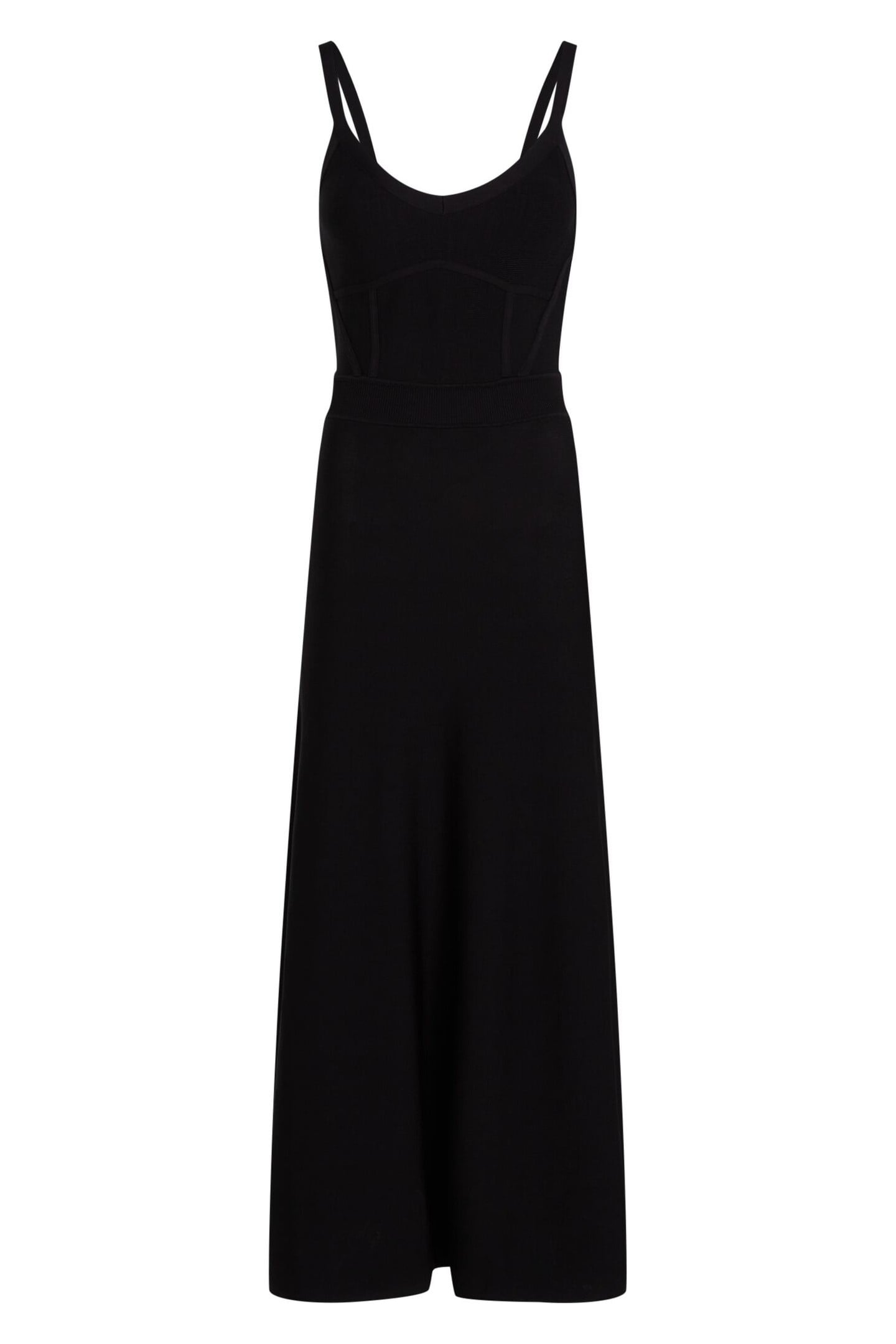 SLEEVELESS KNIT DRESS BLACK 3