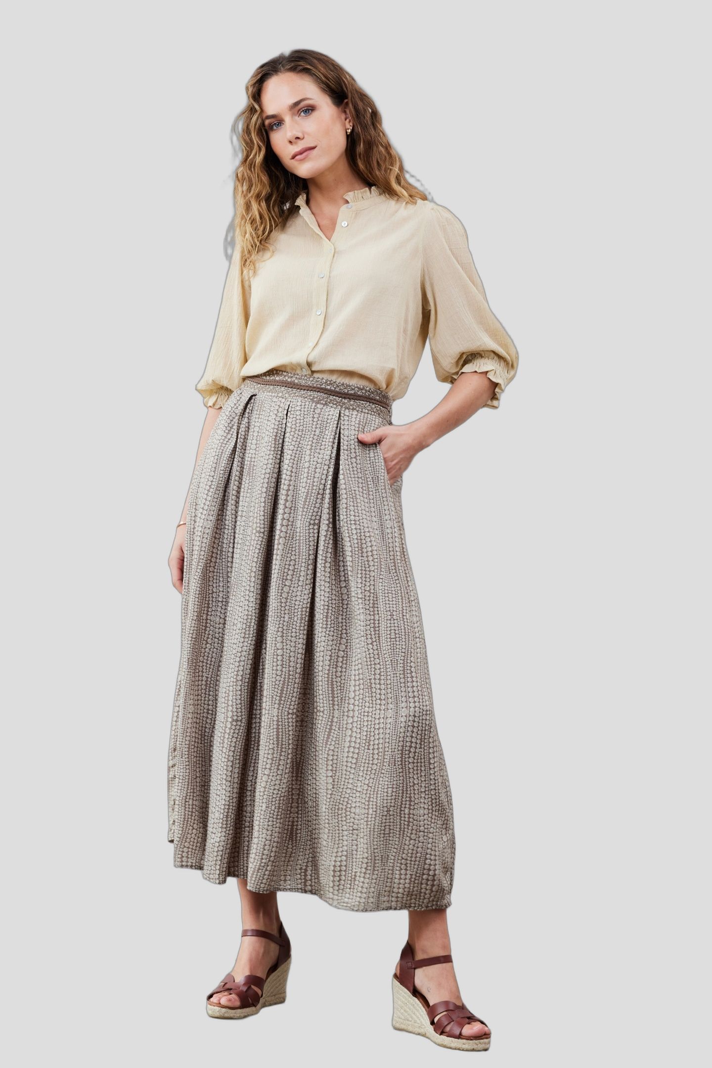 BLOUSE PARIS FEATHER GREY 2