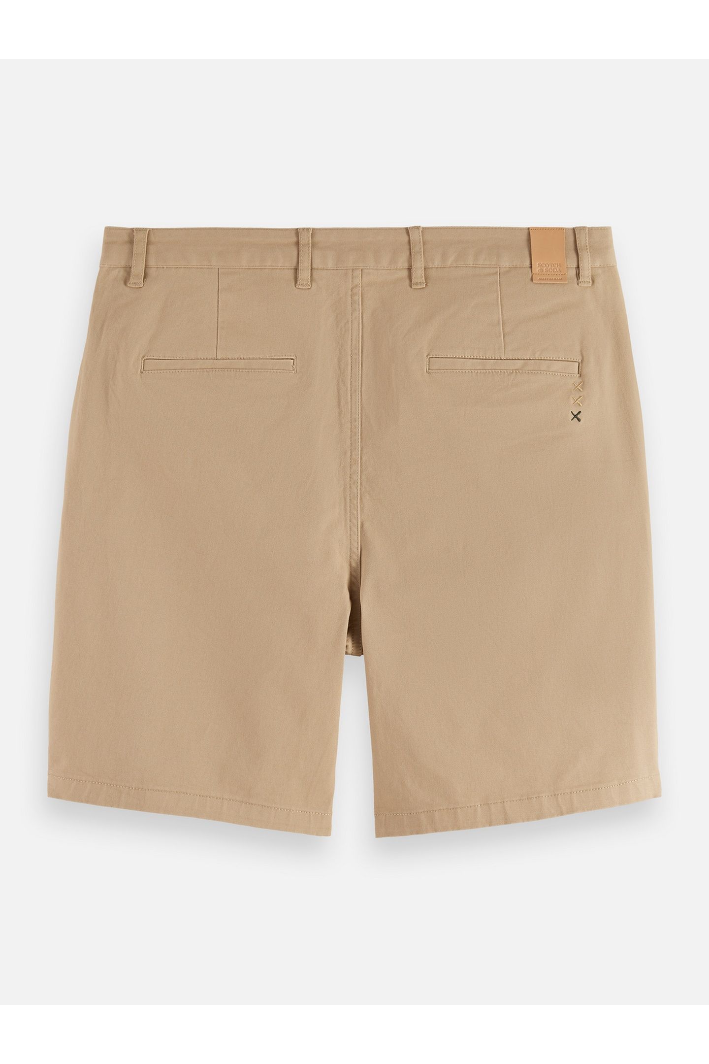 STUART COTTON-BLEND TWILL REGULAR-FIT SHORT SAND 5