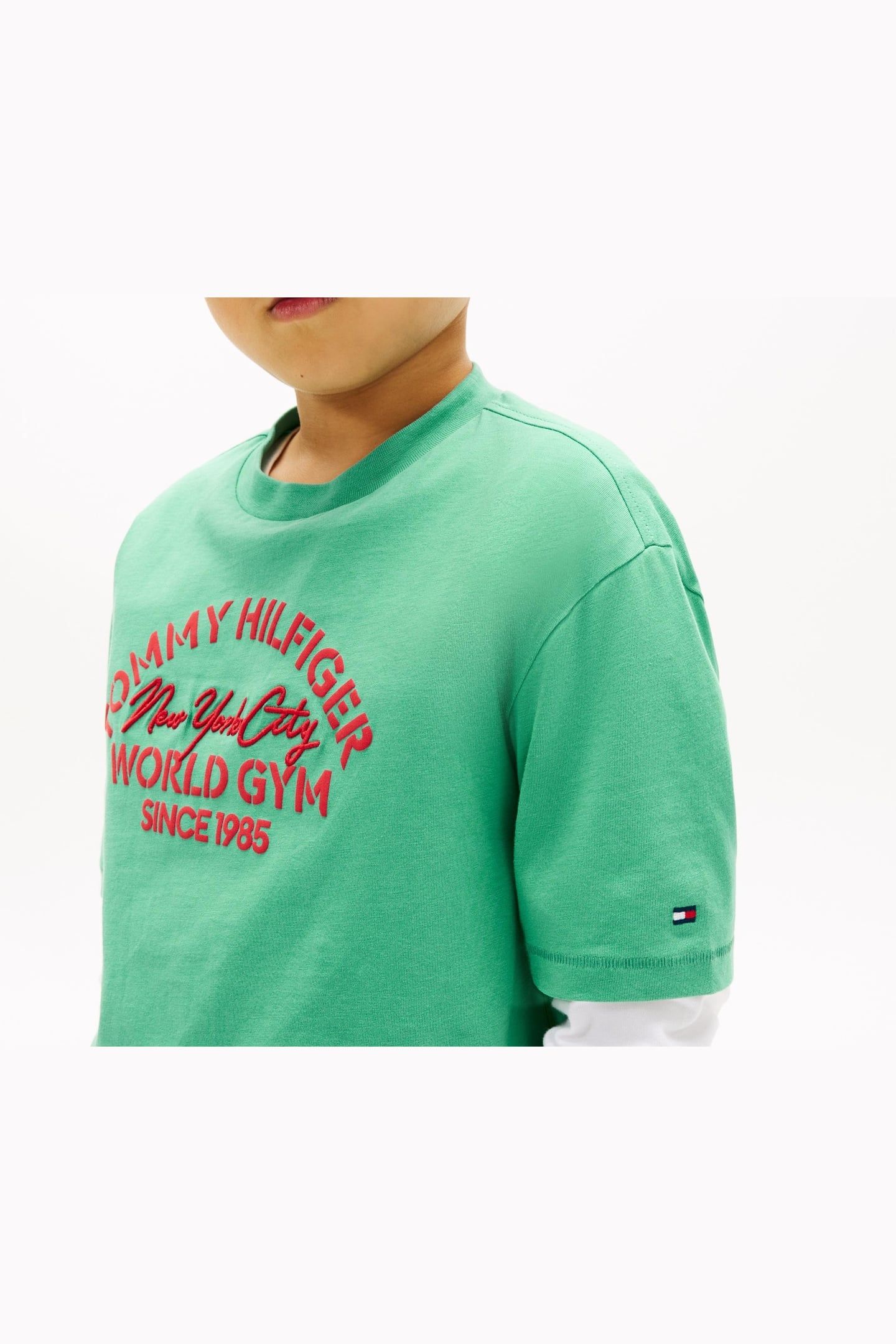 BOYS TOMMY HILFIGER NYC T-SHIRT BAHAMA GREEN 5