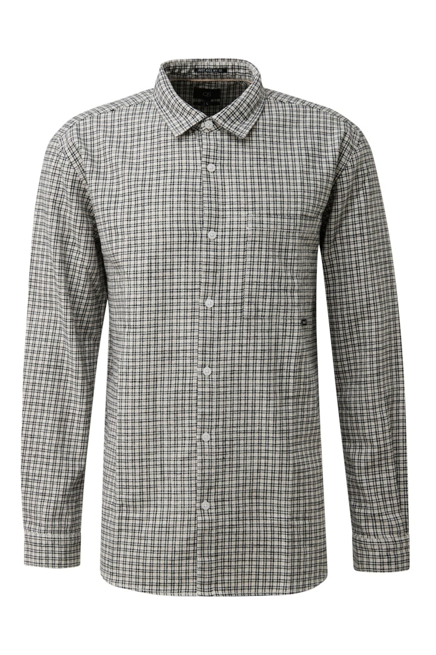S.OLIVER-QS SHIRTS GREY/BLACK 8