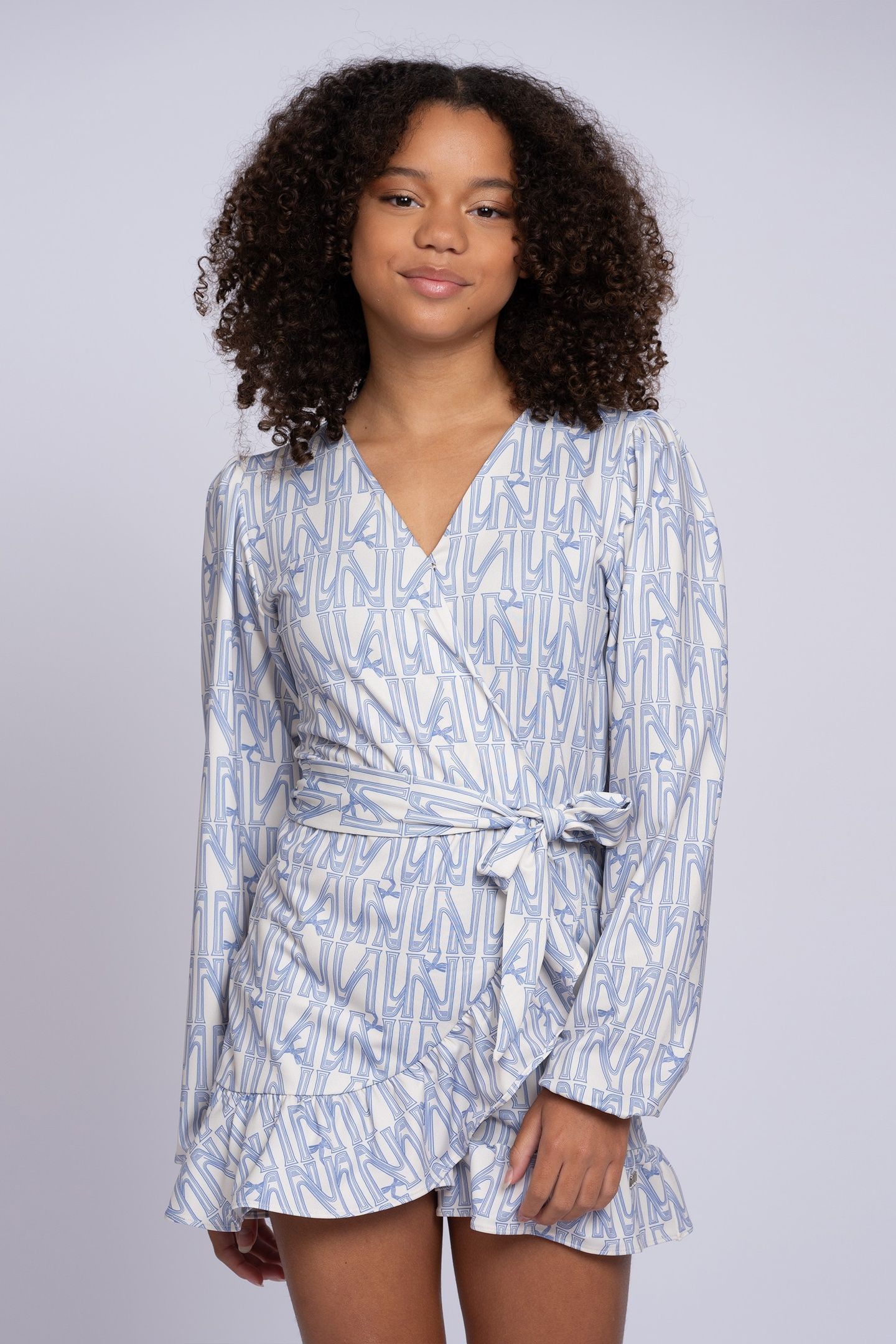 AALICIA BOW DRESS NEUTRAL 1