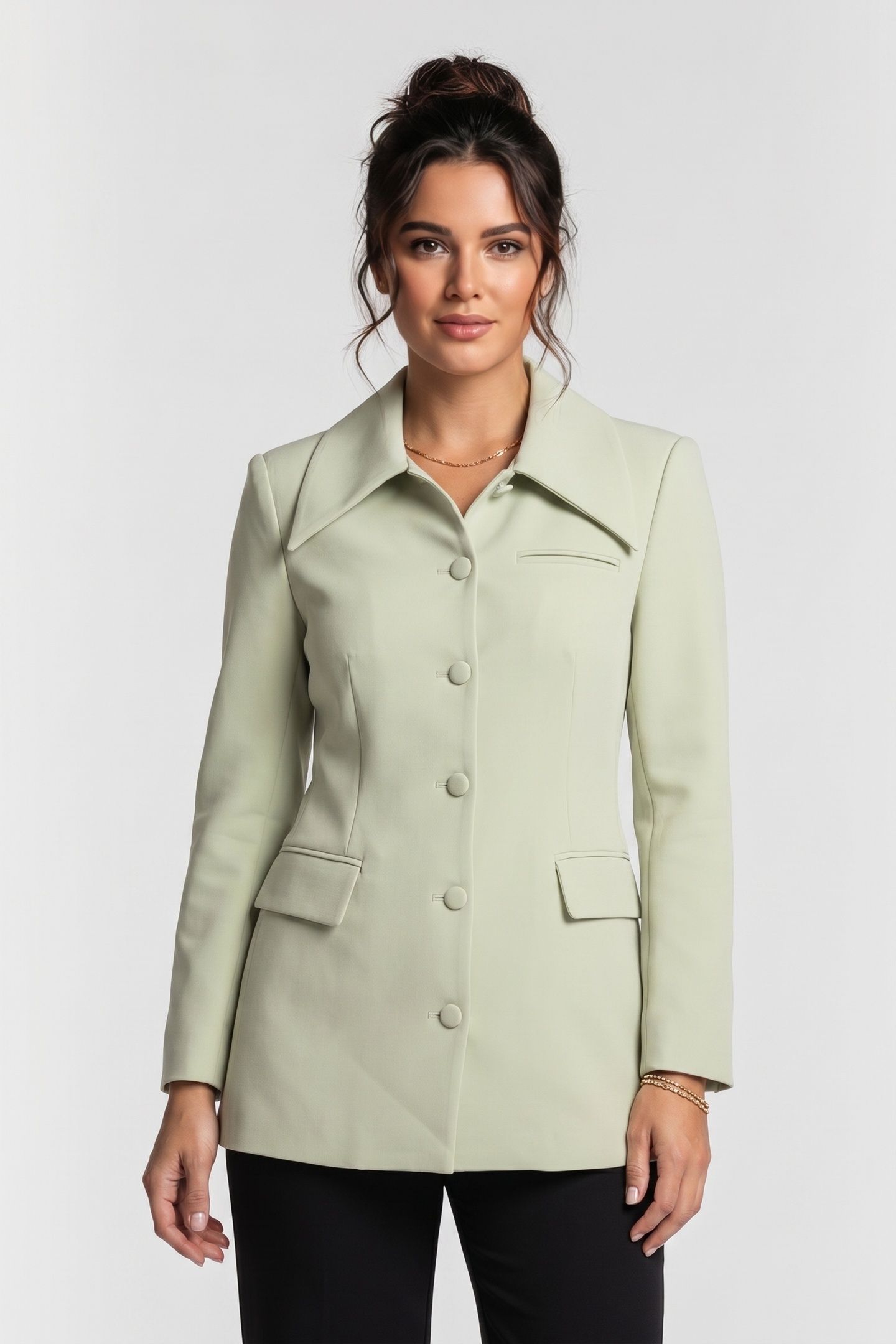 STRUCTURED JACKET PISTACHIO 1