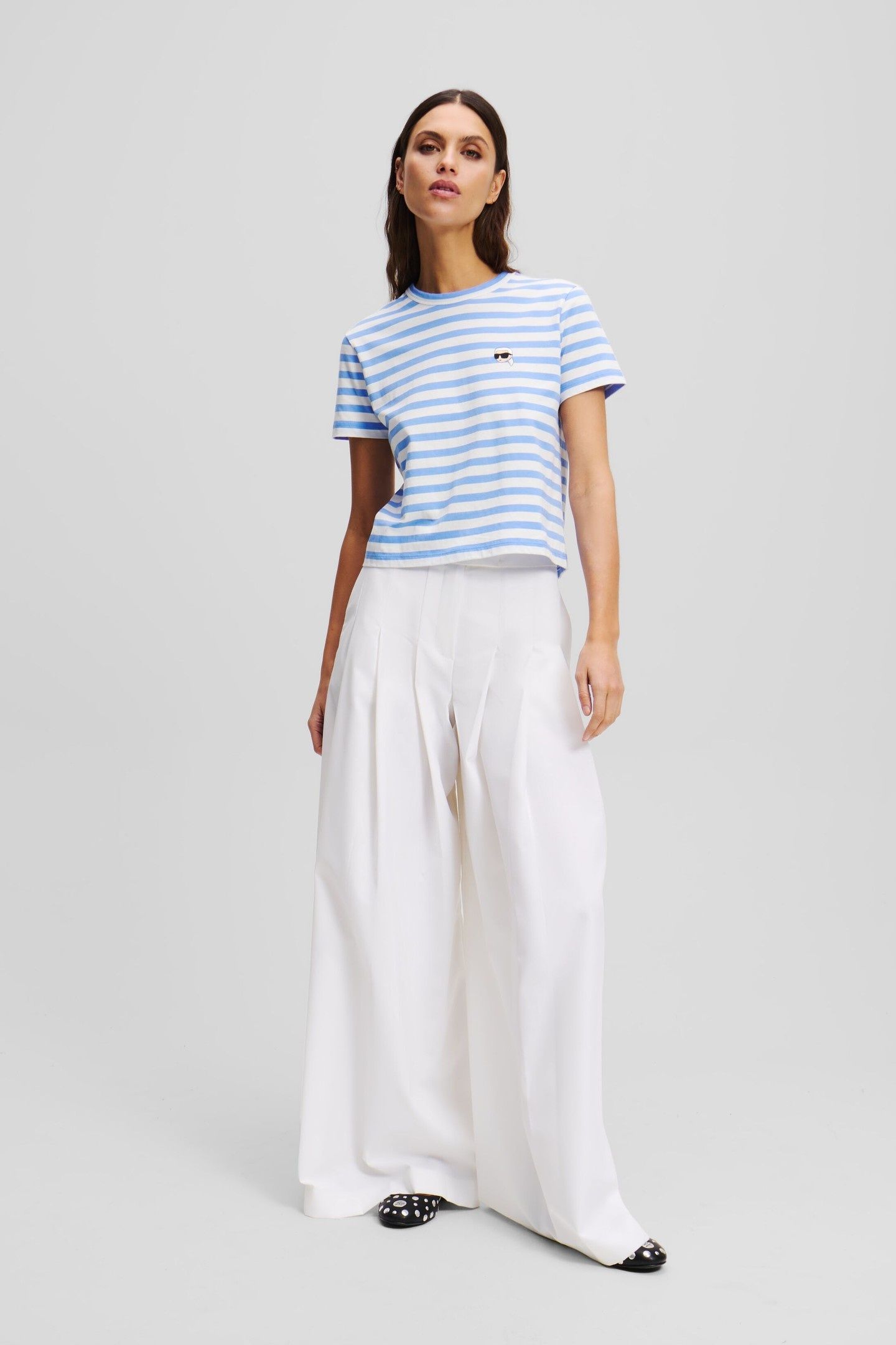 IKON STRIPE BOXY T-SHIRT ULTRAMARINE-CREAM STRIPE 6