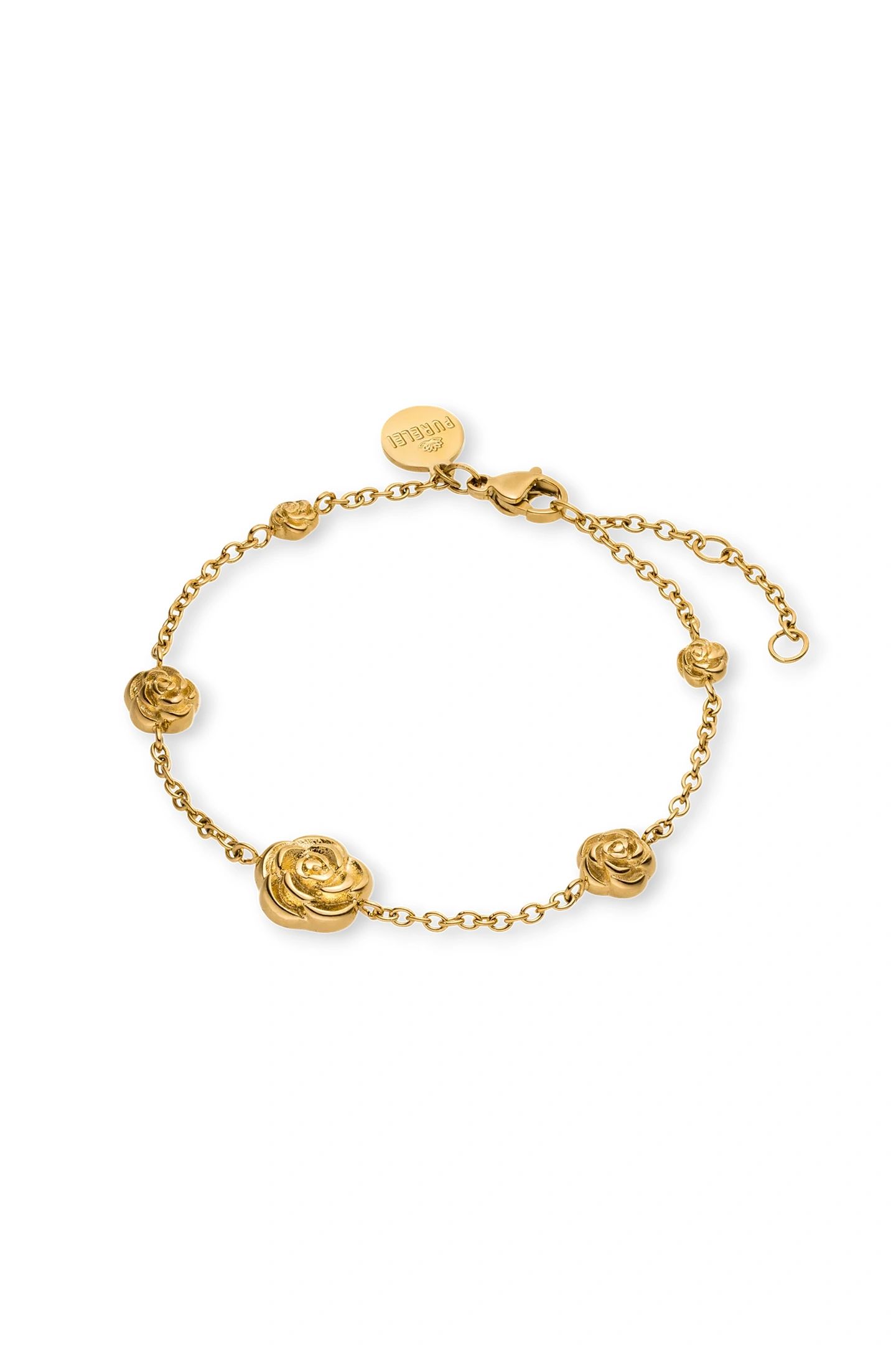 VELVET ROSE ARMBAND GOLD 2