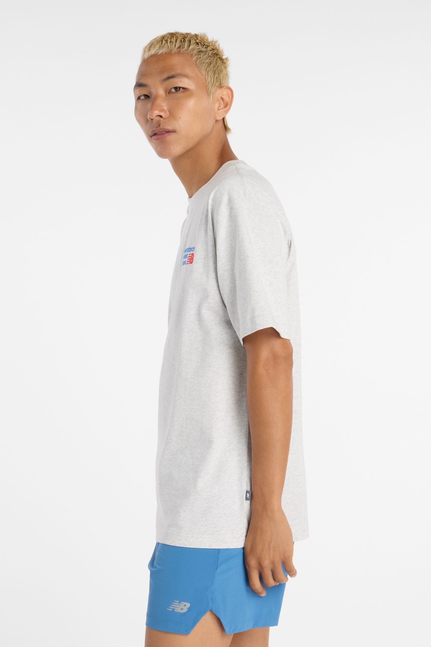 ATHLETICS PREMIUM LOGO T-SHIRT ASHHEATH 3
