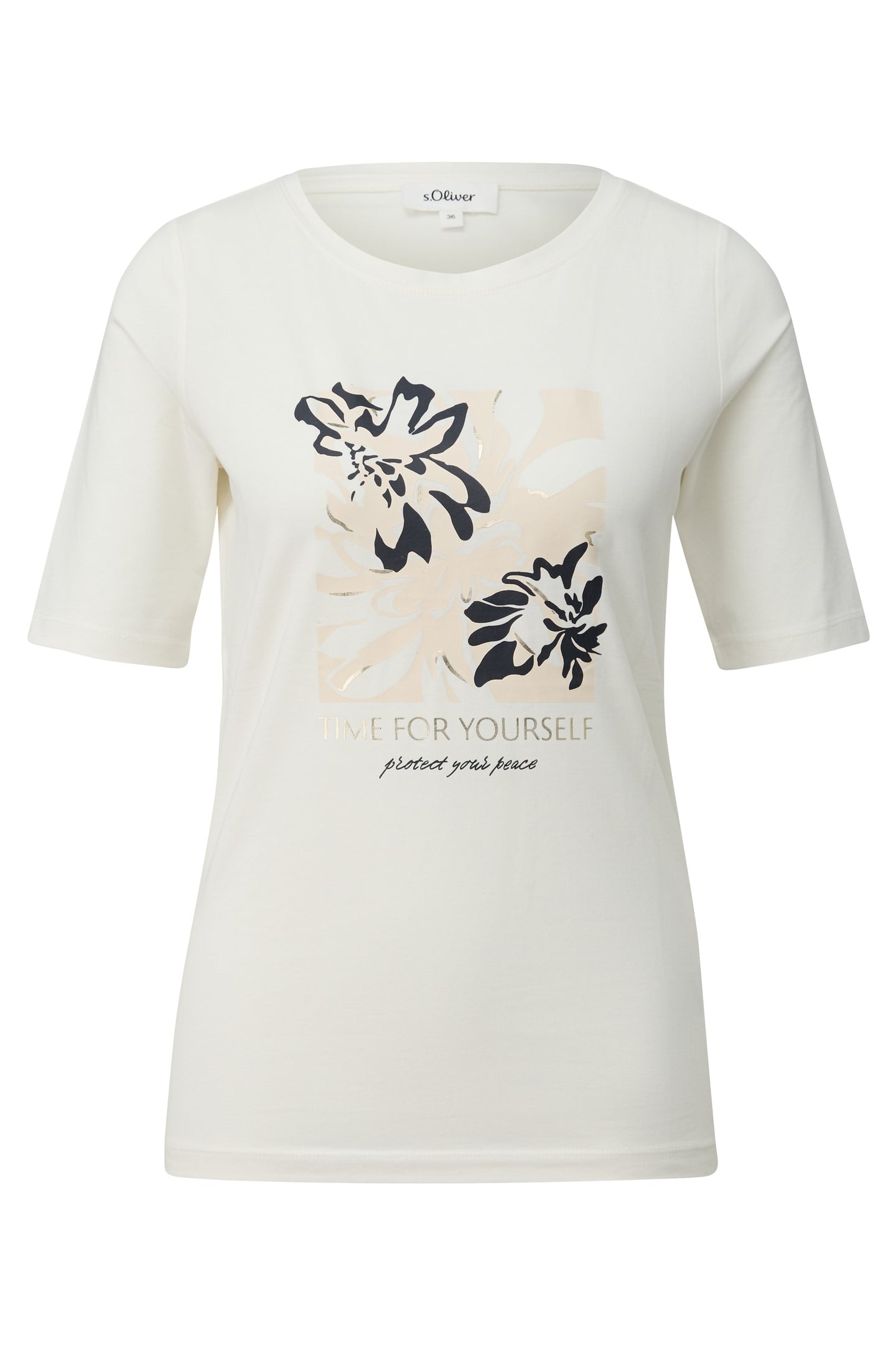 S.OLIVER T-SHIRTS OFFWHITE 1