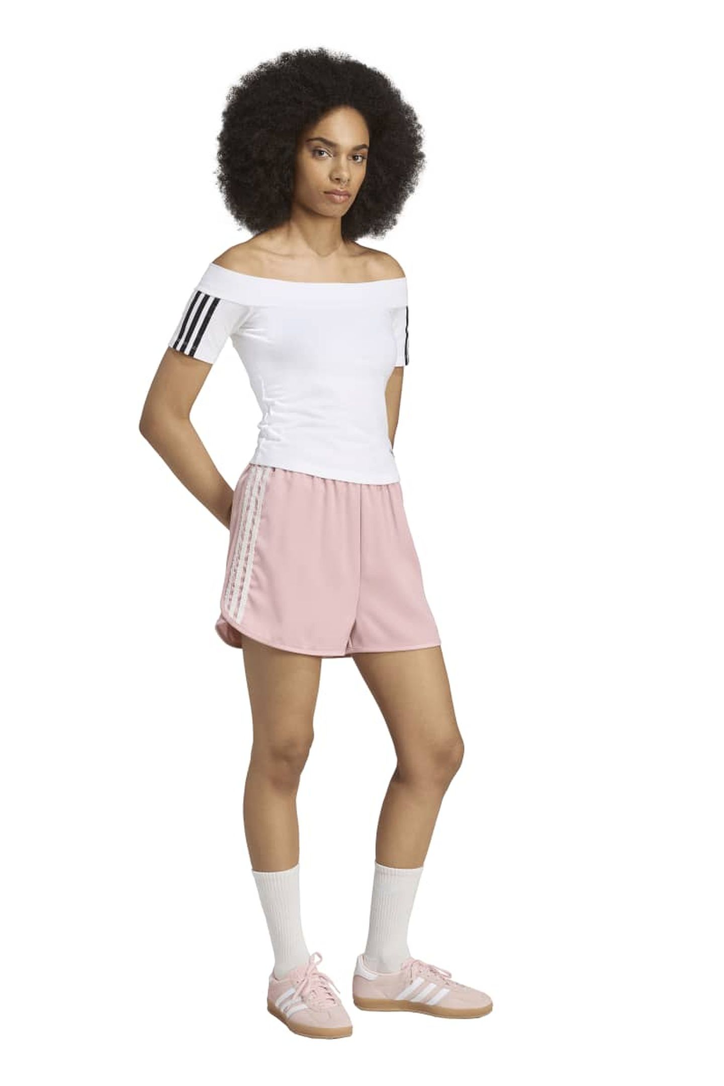 ORIGINALS ADIDAS ORIGINALS SATIN SHORTS RUFFLE 3S WONDER MAU 3