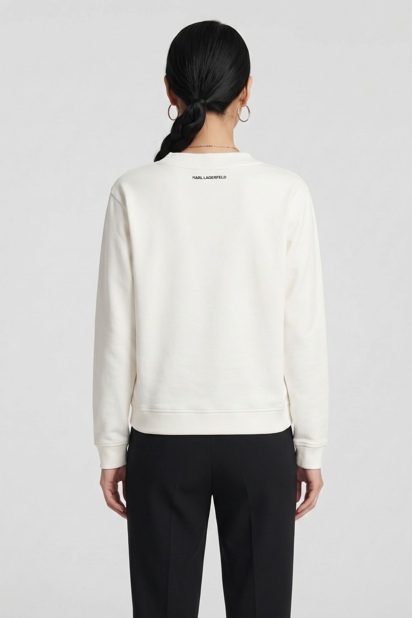 HEARTS V-NECK SWEATSHIRT CANNOLI CREAM 2