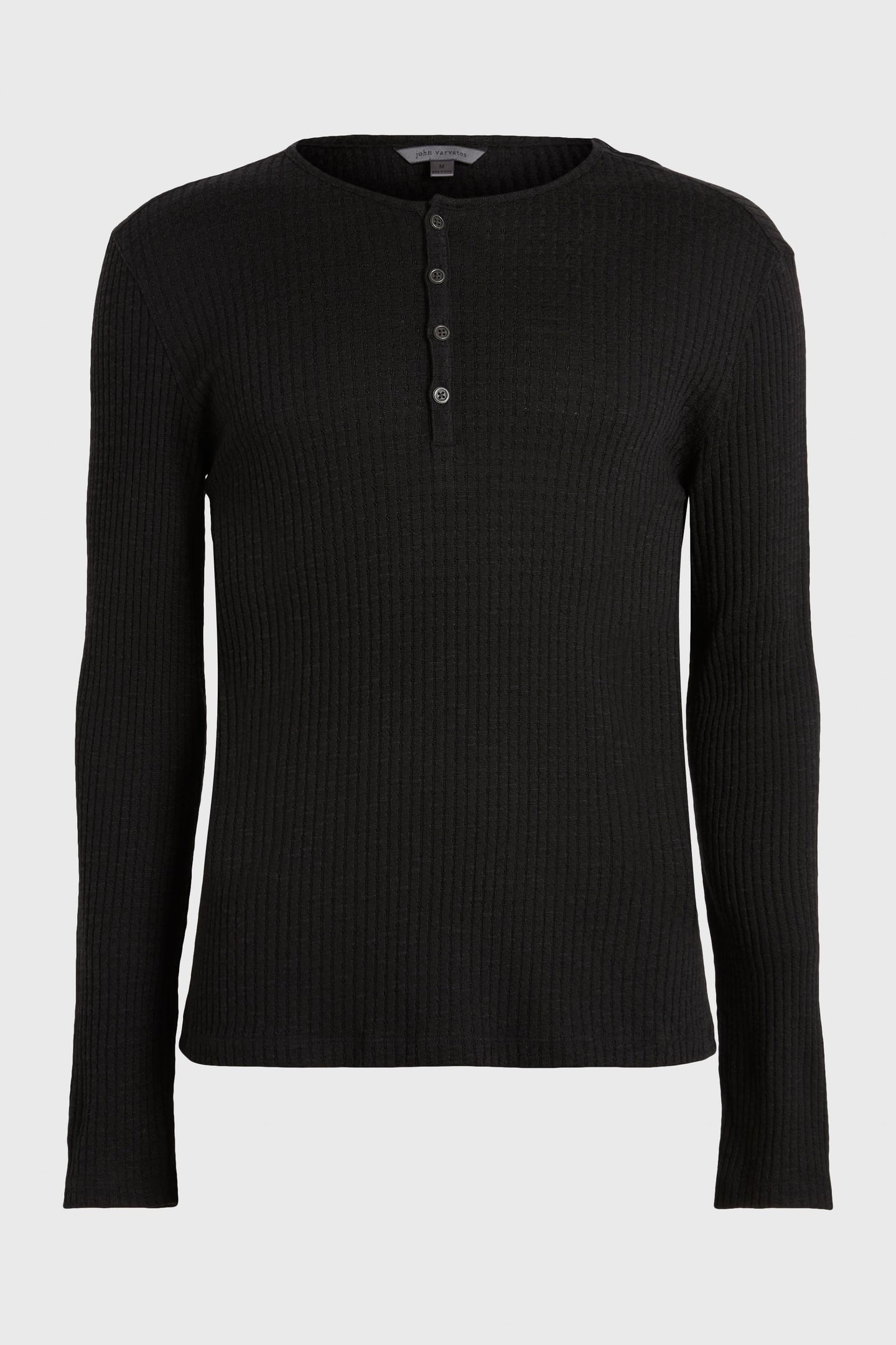 HAYES REGULAR FIT LS HEN BLACK 3