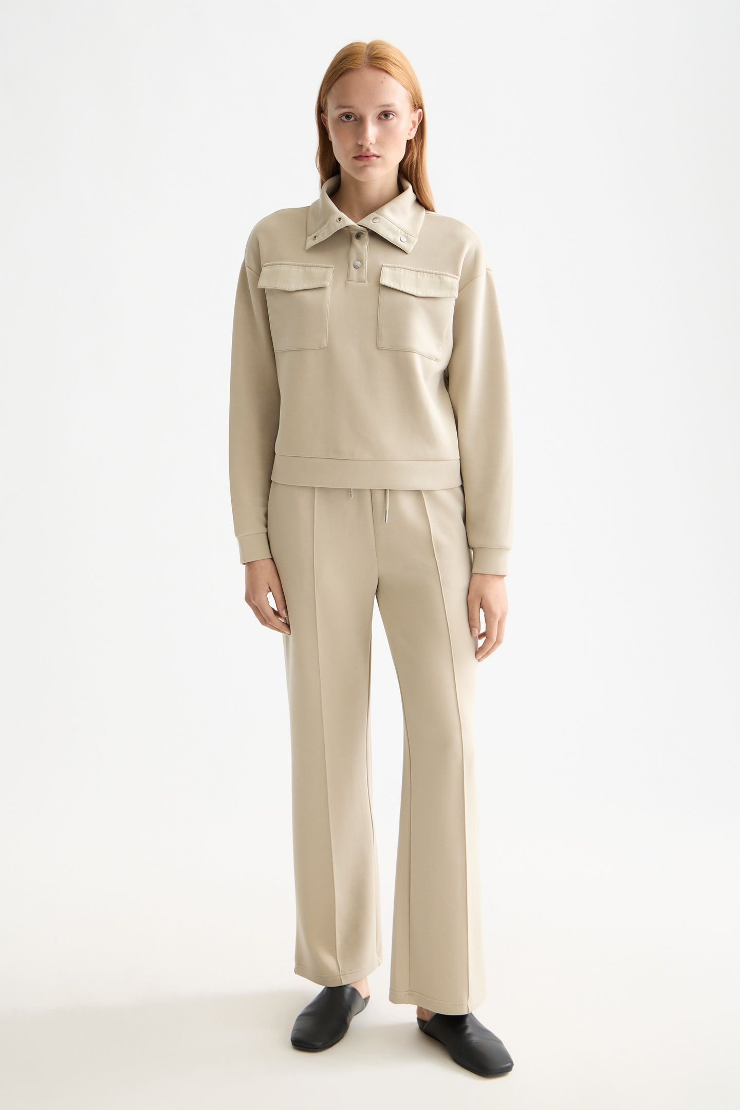 TENCEL UTILITY SWEATSHIRT PLAZA TAUPE 2