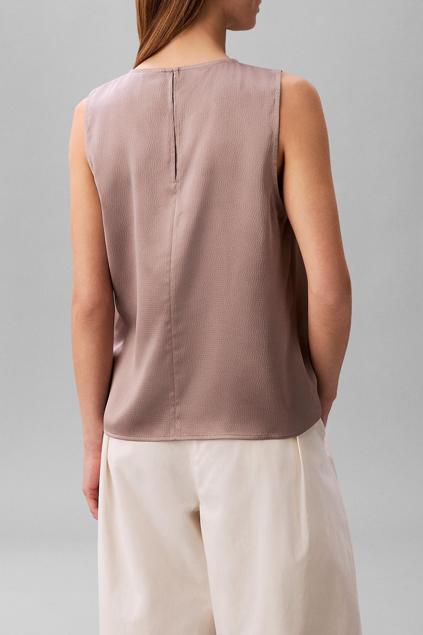 HAMMERED SATIN DRAPE SHIRT DUSTED FOX 3