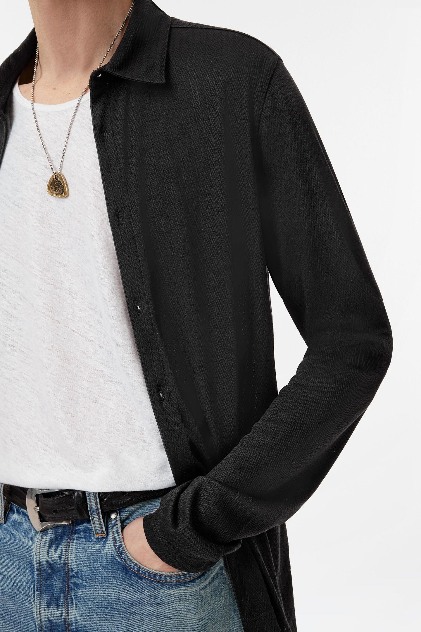 CASERTA REGULAR FIT LS COLLAR SHIRT WITH BLACK 3