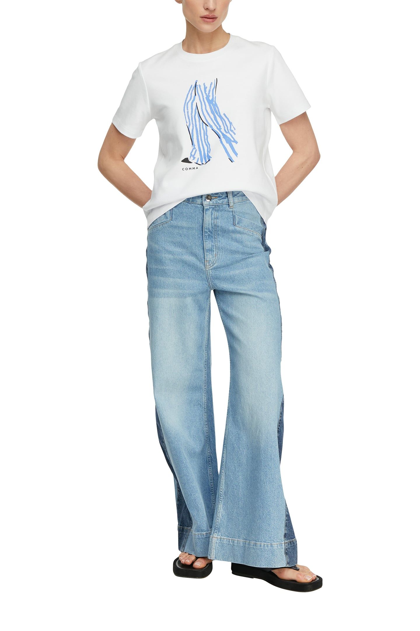 COMMA T-SHIRTS WHITE 2