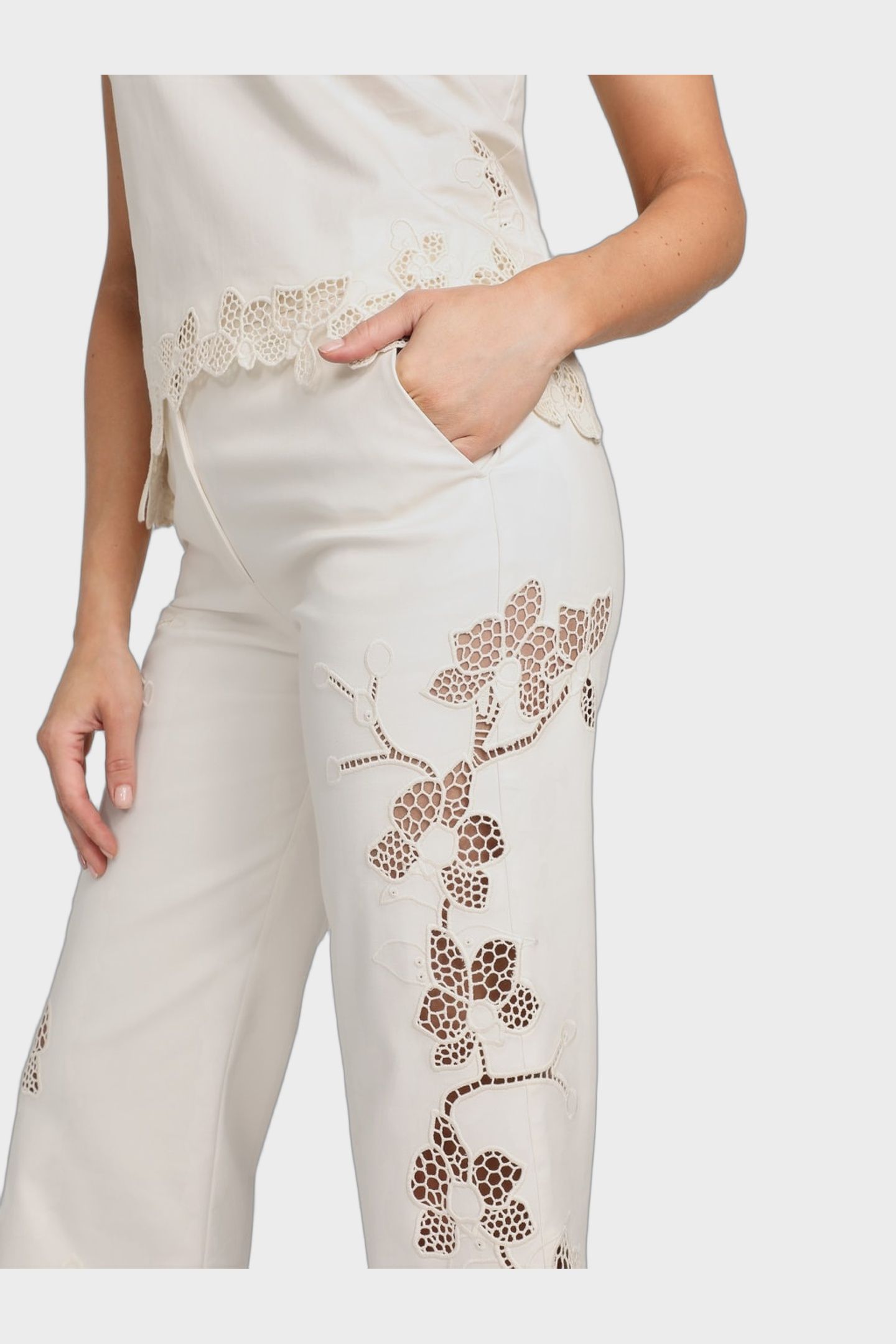 FARRAH EMBRO PANT SANDY SHORE 10
