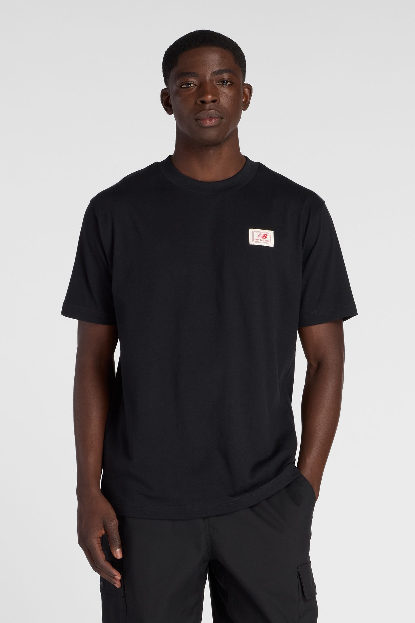 WOVEN LABEL T-SHIRT BLACK 1