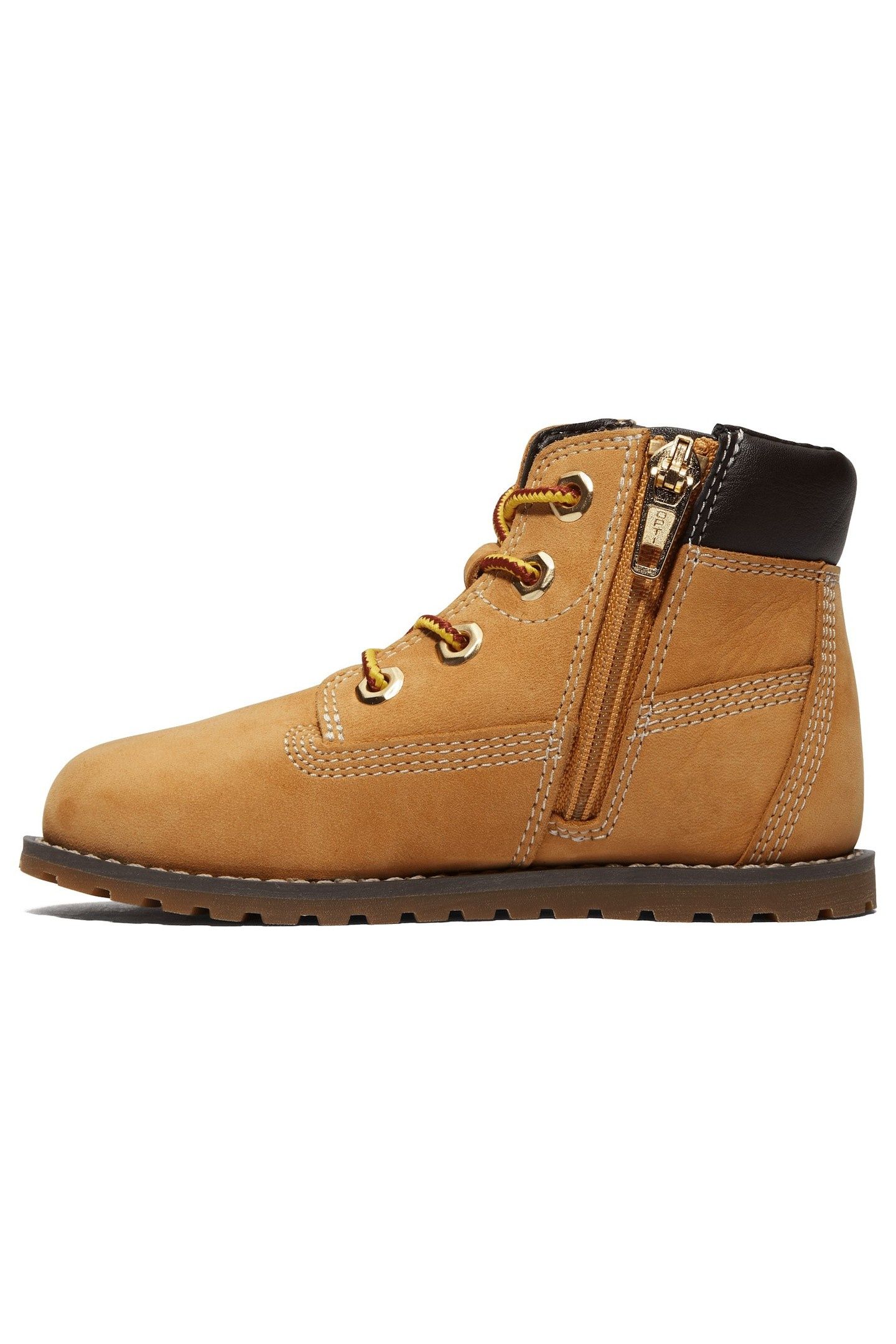 MID LACE UP WITH ZIP BOOT WHEAT 2