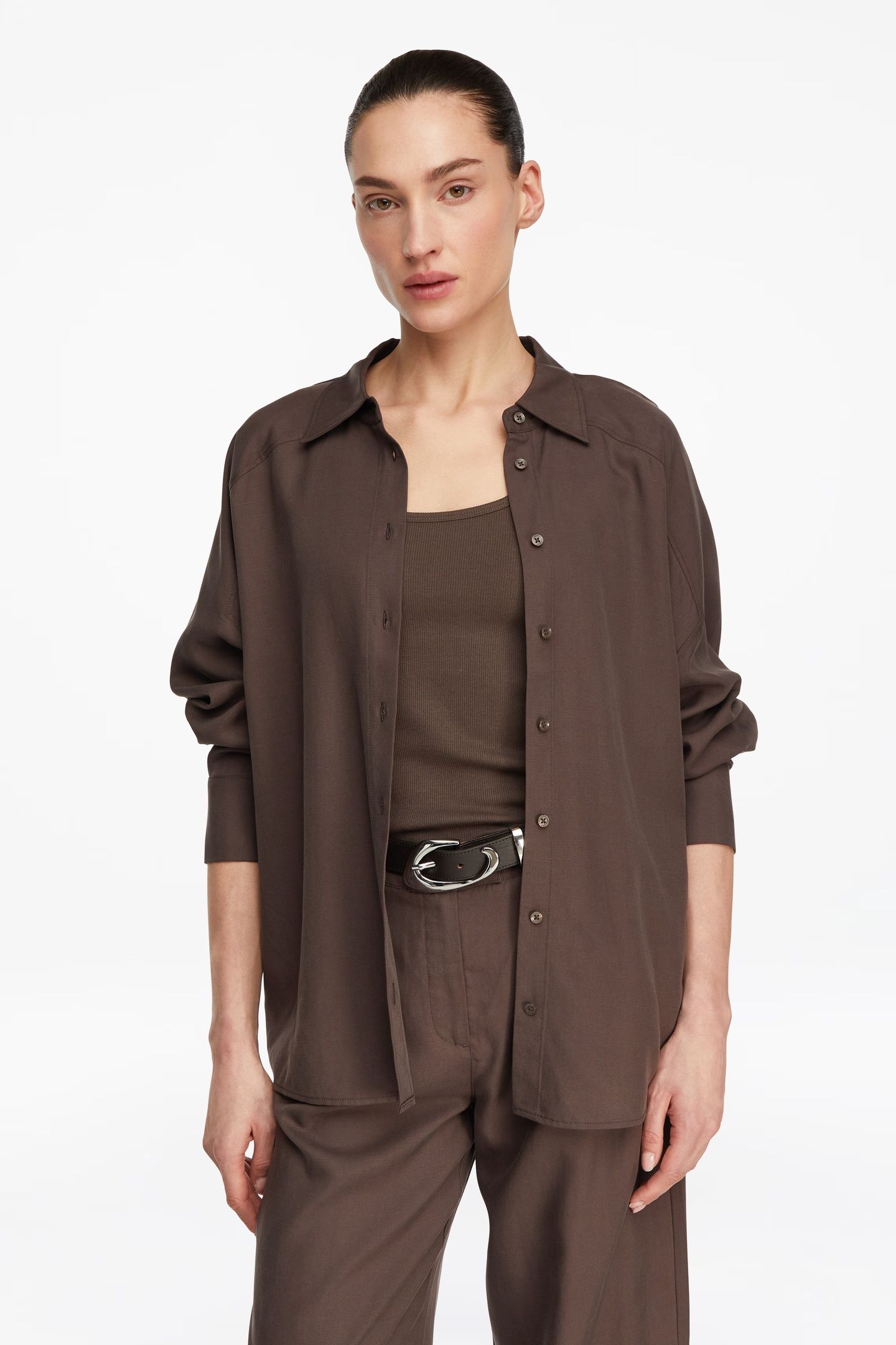 COMMA BLOUSES BROWN 1
