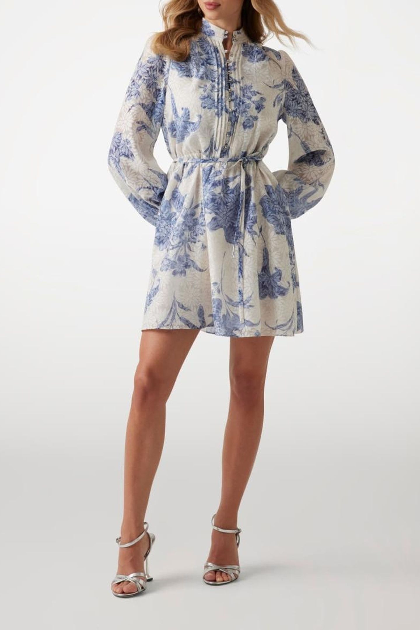 GUESS ECO ADÈLAIDE LS FLARE DR DREAMING LILIES PRIN 1