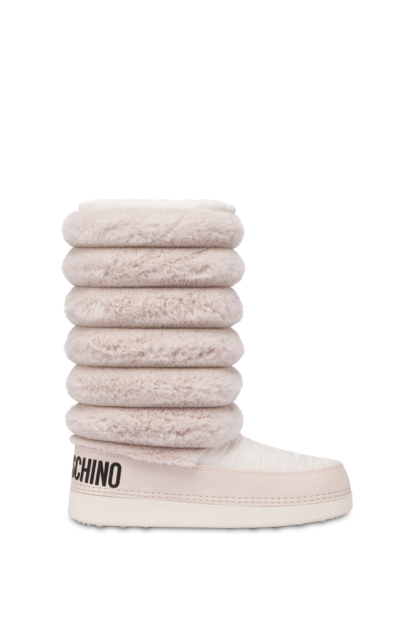 SNOW BOOTS IN NYLON AND SOFT FABRIC WHITE 1