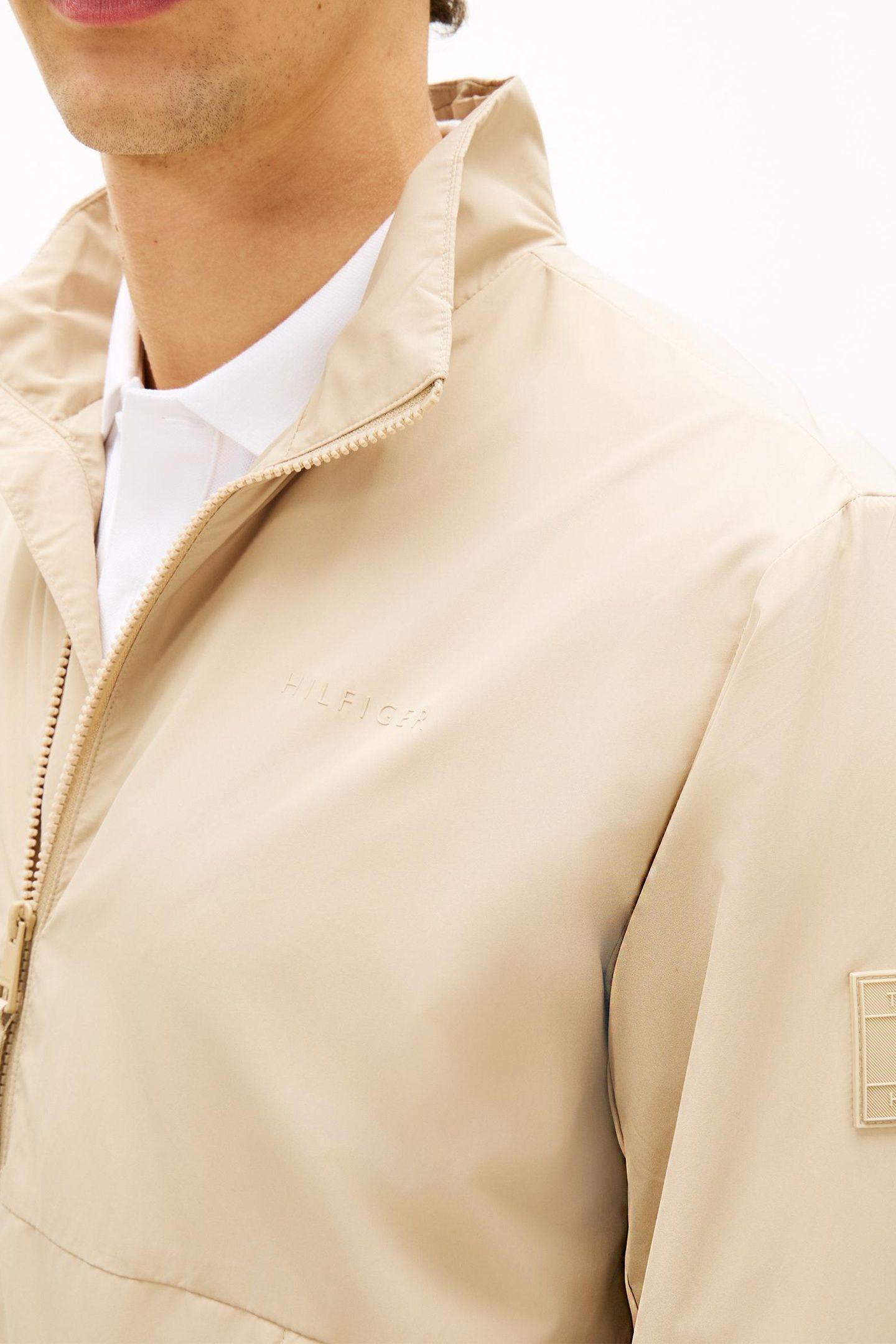 BRANDED BLOUSON JACKET SANDALWOOD 5