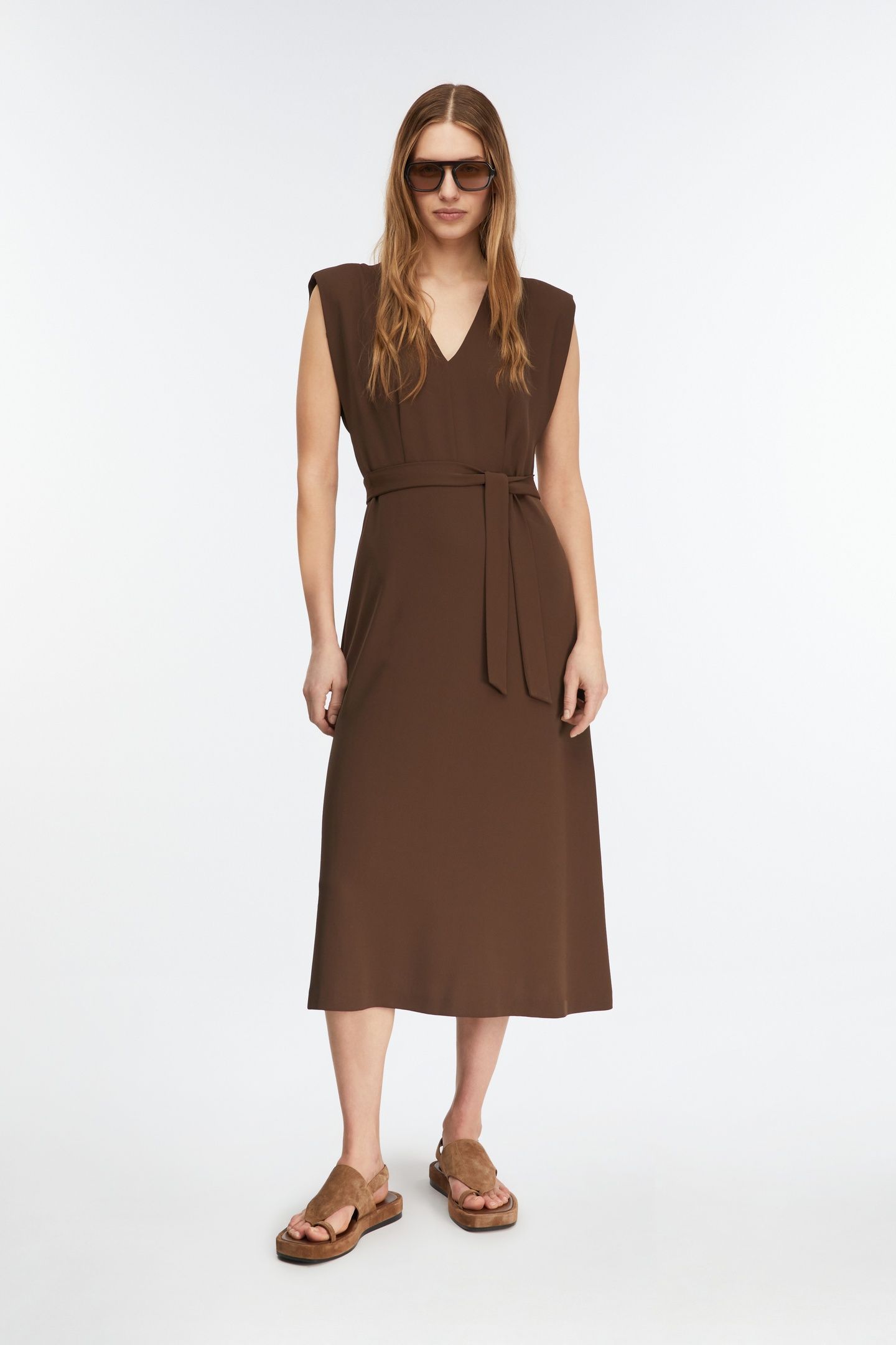 COMMA DRESSES BROWN 3