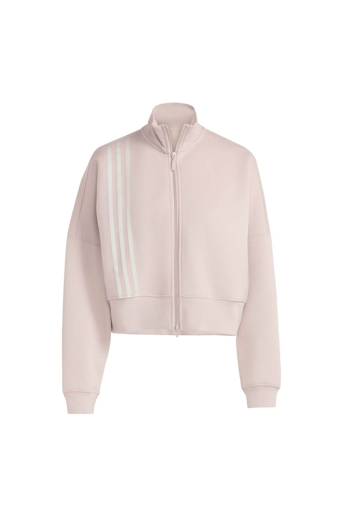 ORIGINALS OFF PLACED 3 STRIPES ZIP UP WONDER TAUPE 4