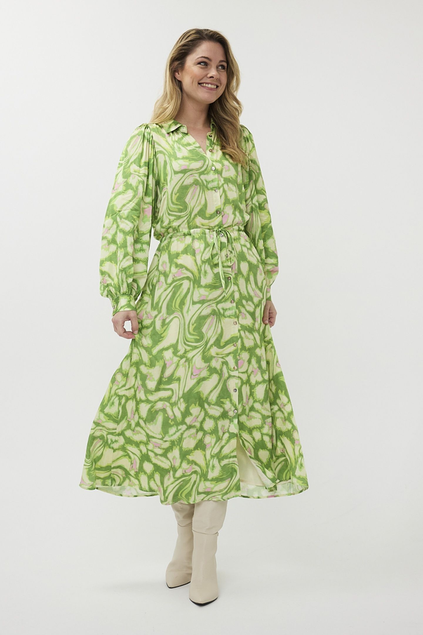DRESS LONG FLORAL TREASURE PRINT 1