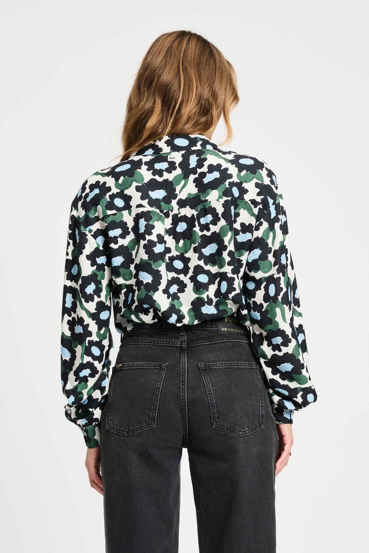 BLOUSE - VIOLET WILD FLOWERS ECRU 3