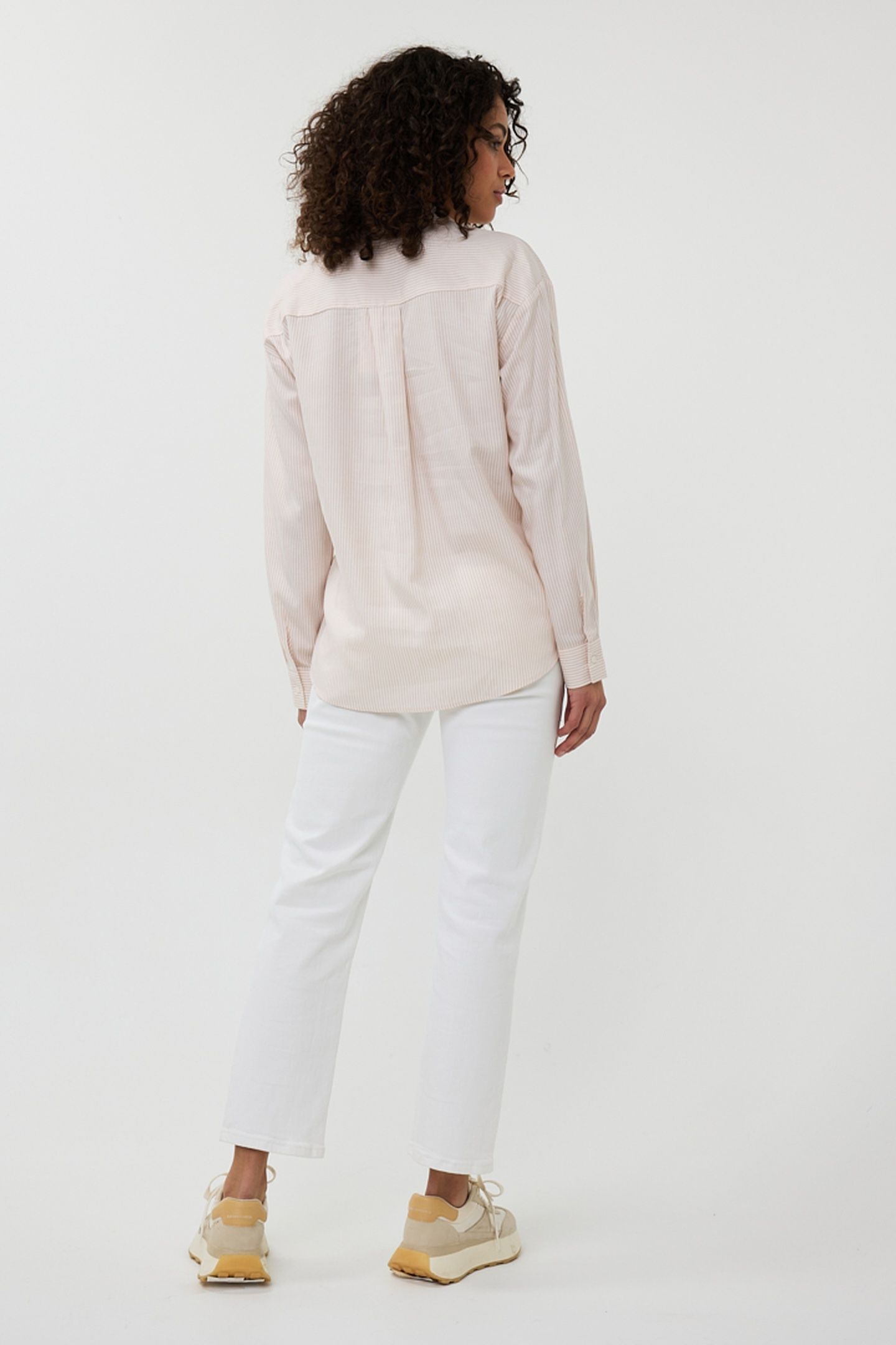 BLOUSE STRIPED RHINESTONES OFF WHITE / SAND 3