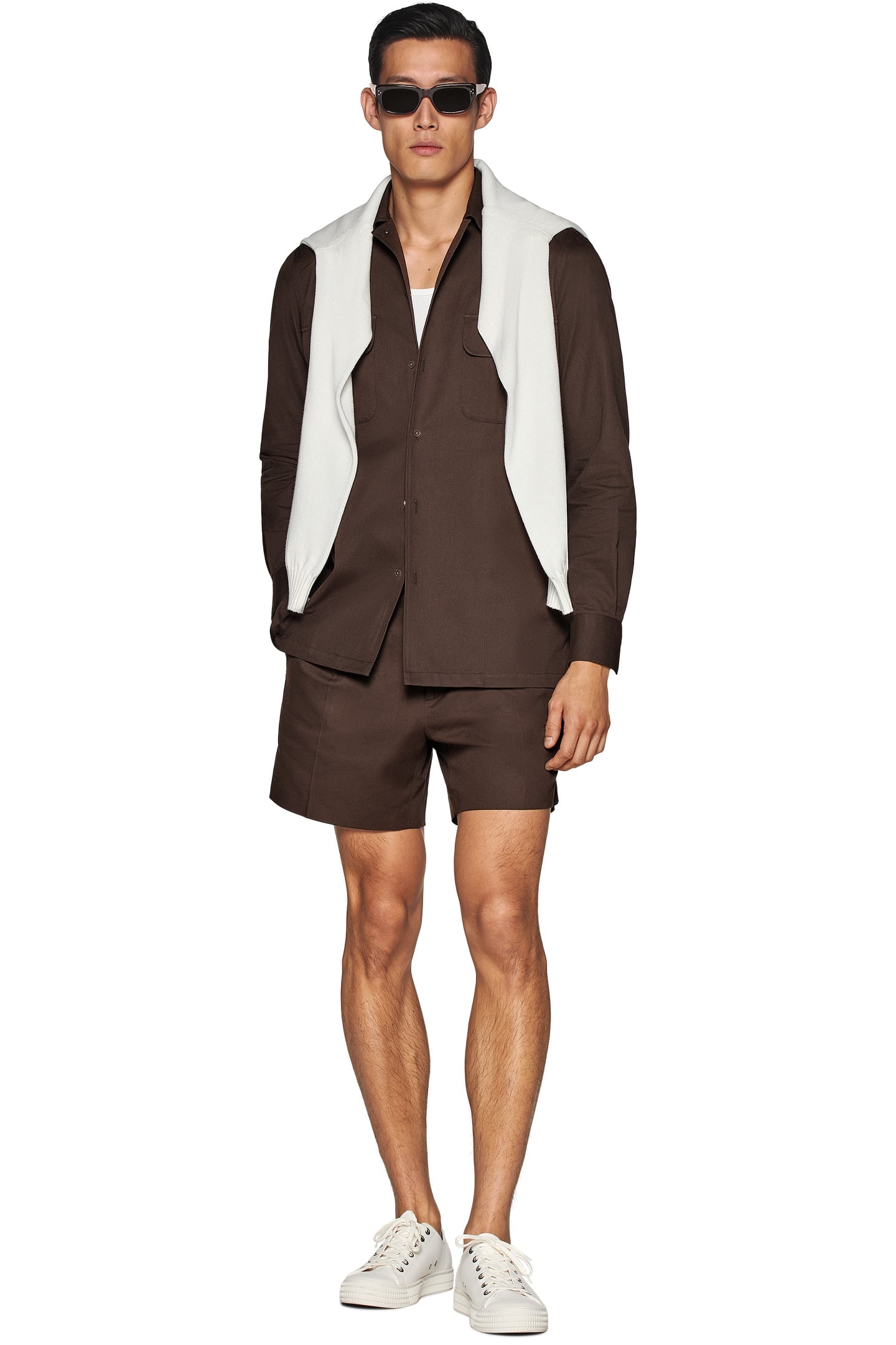 COTTON OVERSHIRT BROWN CASUAL SHIRTS 1