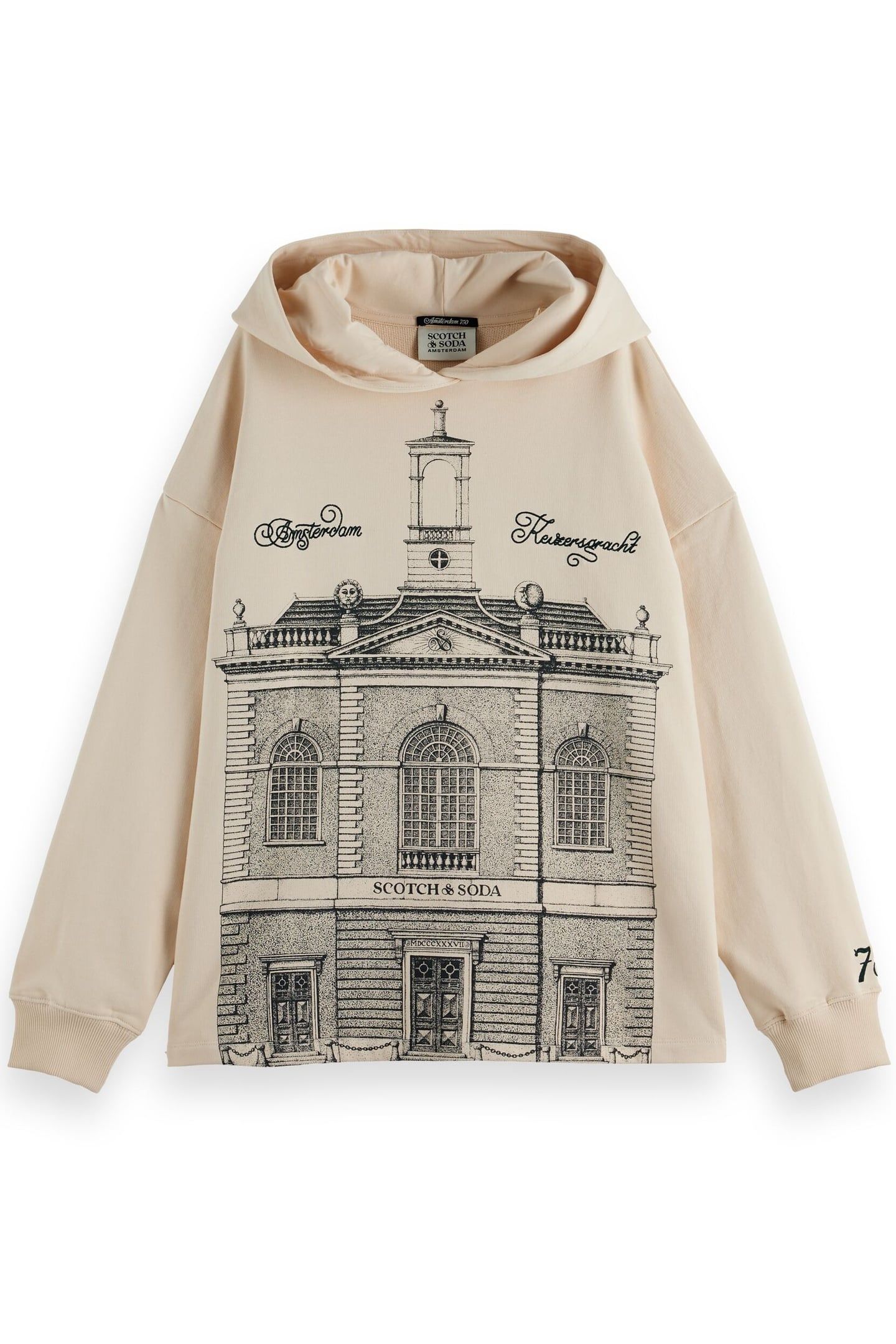 750 YEARS ARTWORK HOODIE SANDSHELL 4