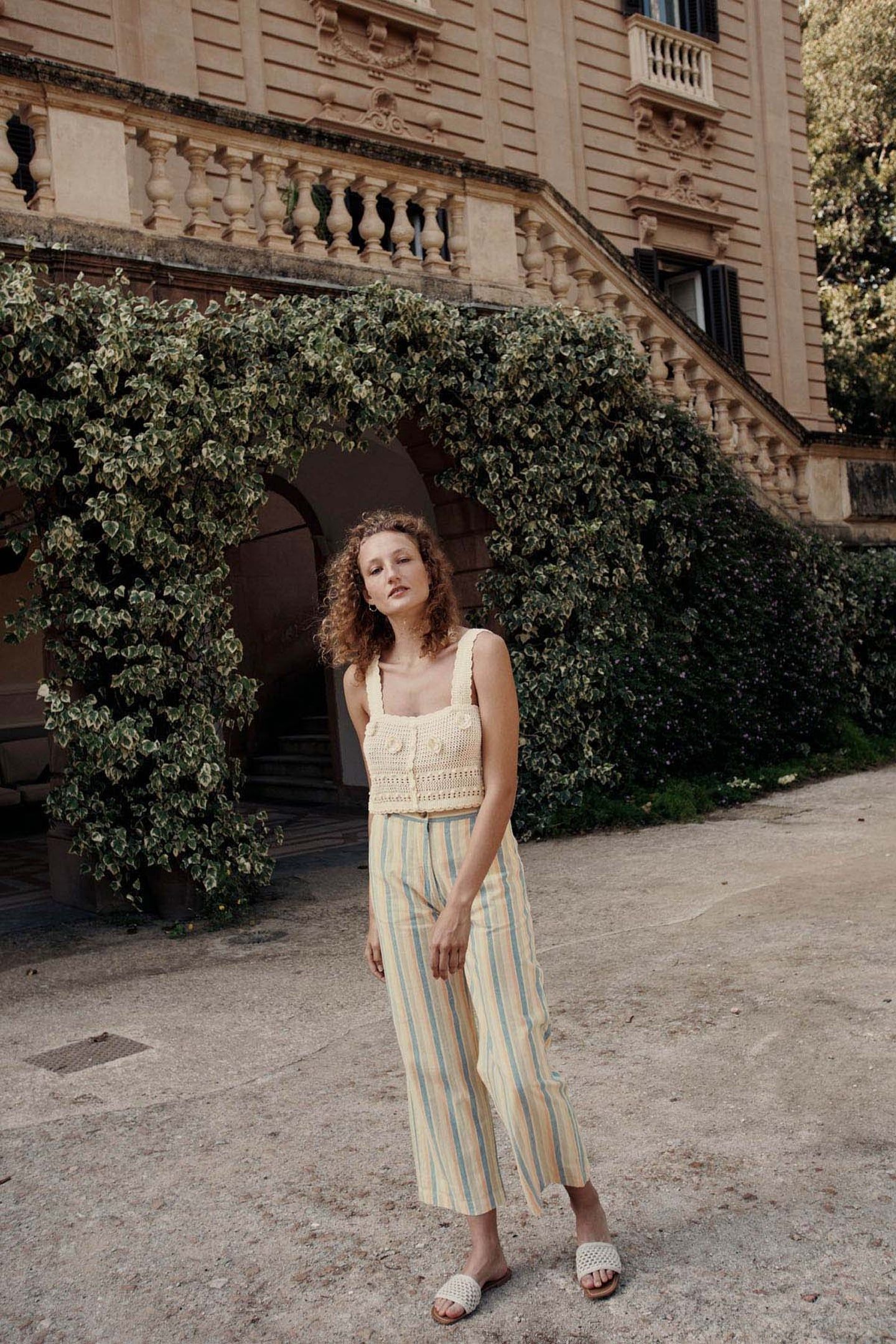 PANTS NOVINO SAND RIVIERA STRIPES 3