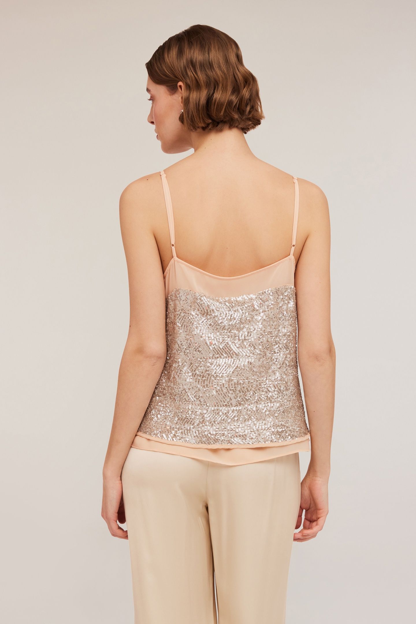 FULLY SEQUINNED TOP PINK 2