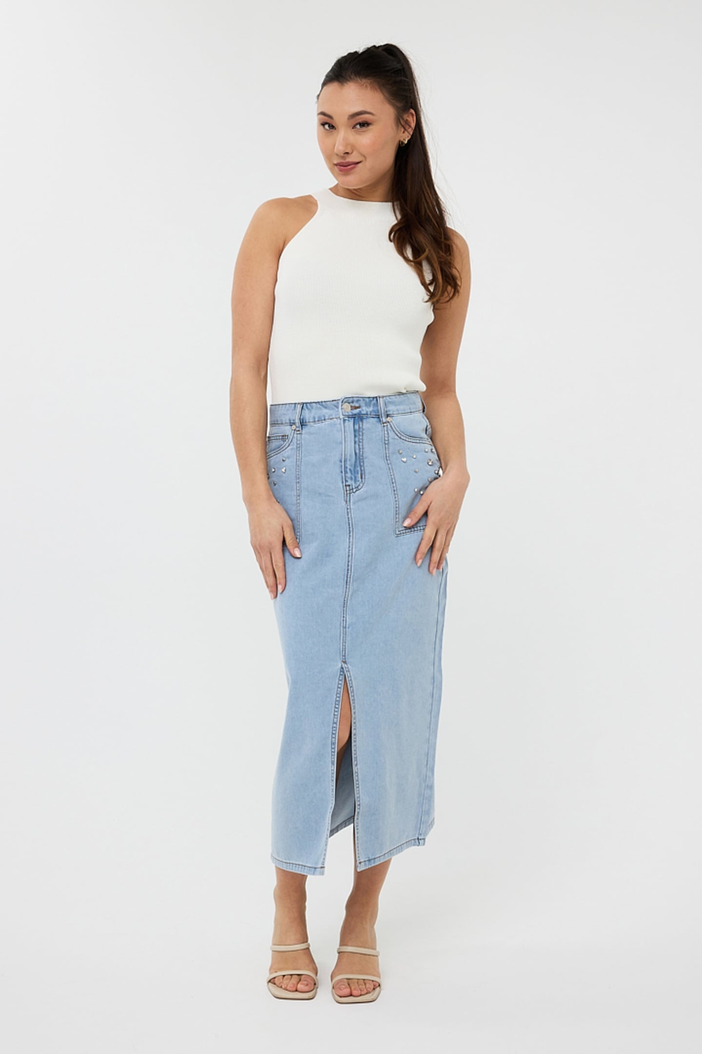 CAMISOLE R-NECK HALTER OFF WHITE 1
