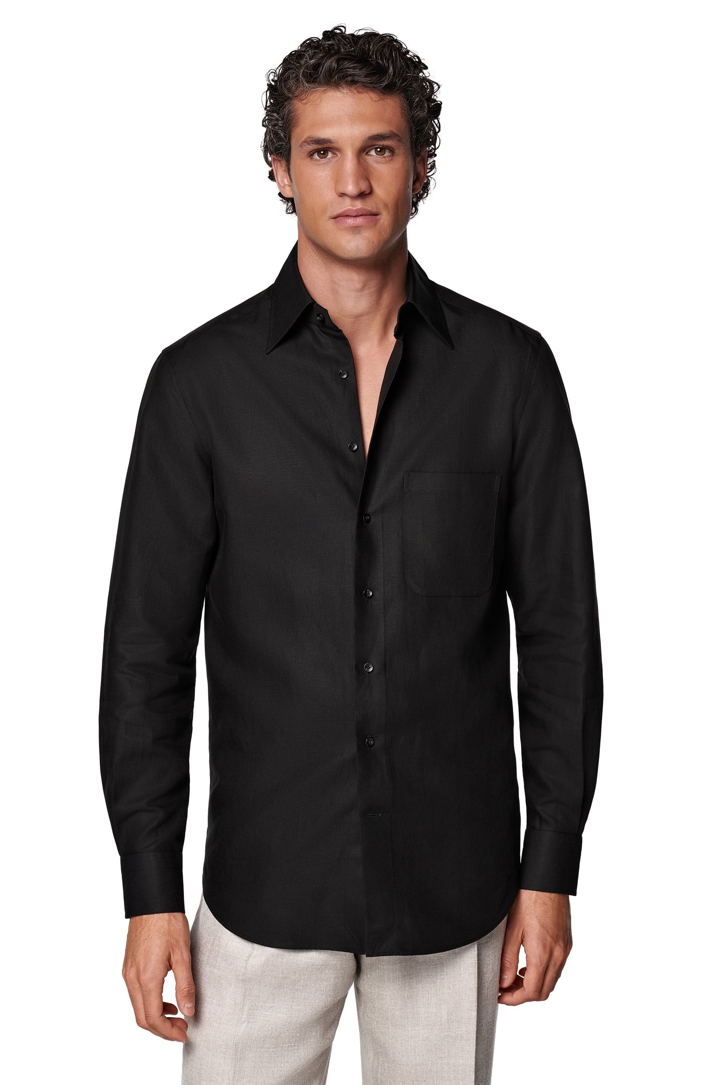 SHIRT-OVERSHIRT-LYOCELLBLACK CASUAL SHIRTS BLACK 1