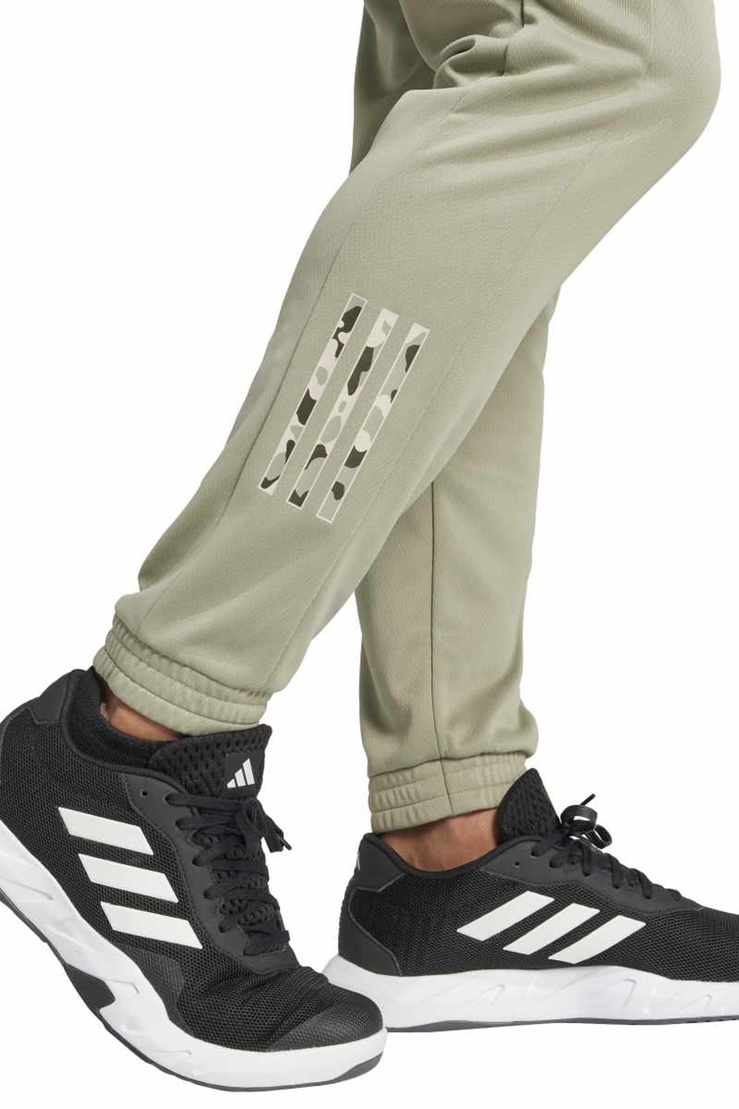 UNISEX PERFORMANCE TRAIN ESSENTIALS CAMO TRAINING PANTS SILV 7