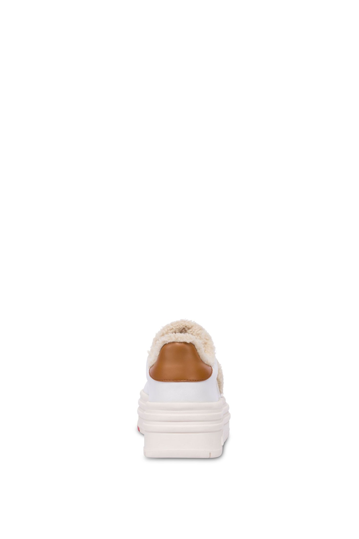 CALFSKIN SNEAKERS WITH MULTILAYER HEART WHITE 5