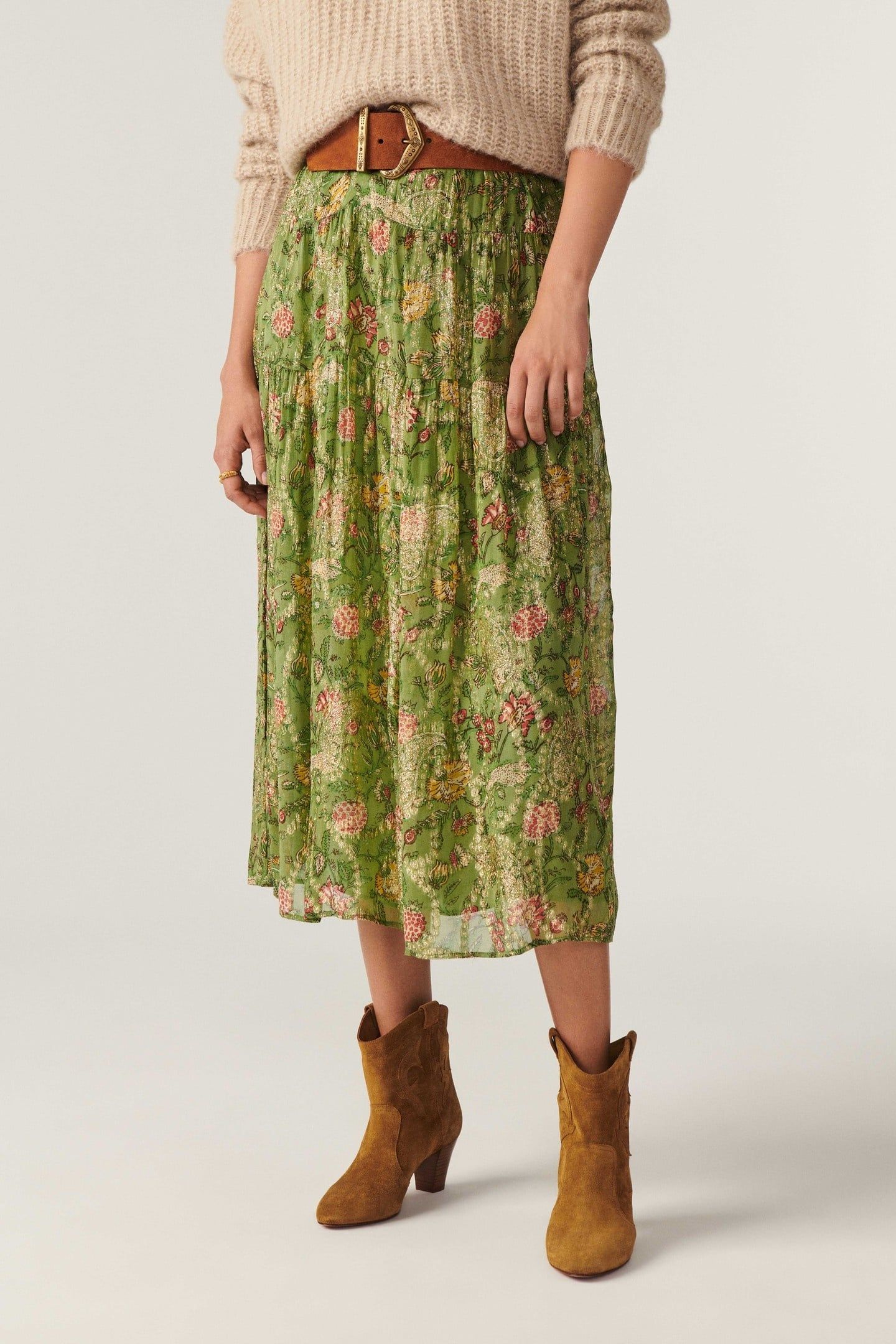 JUPE RAYA VERT 1