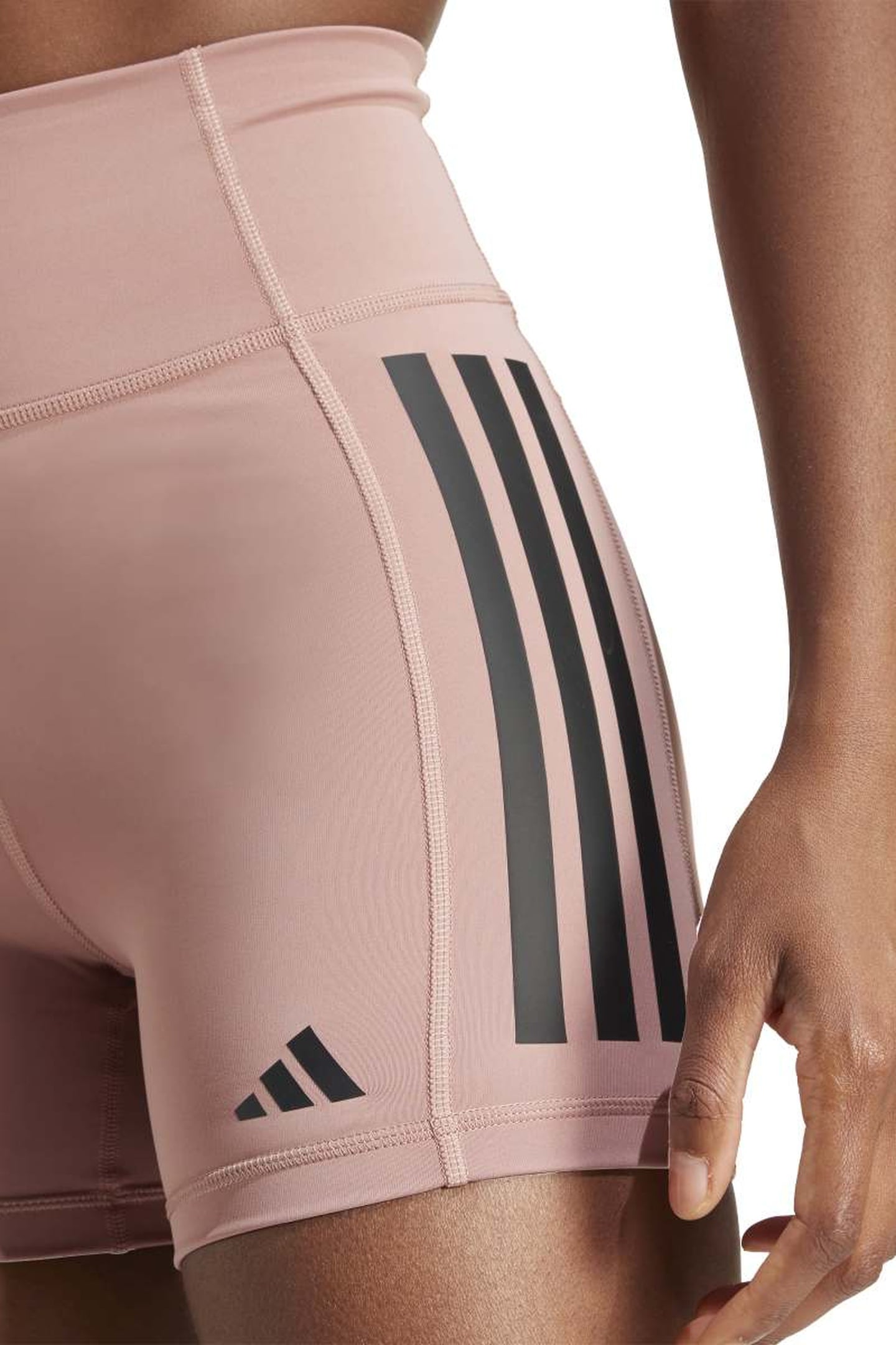 PERFORMANCE ADIDAS OPTIME 3 STRIPES 1/4 SHORT LEGGINGS WARM  6