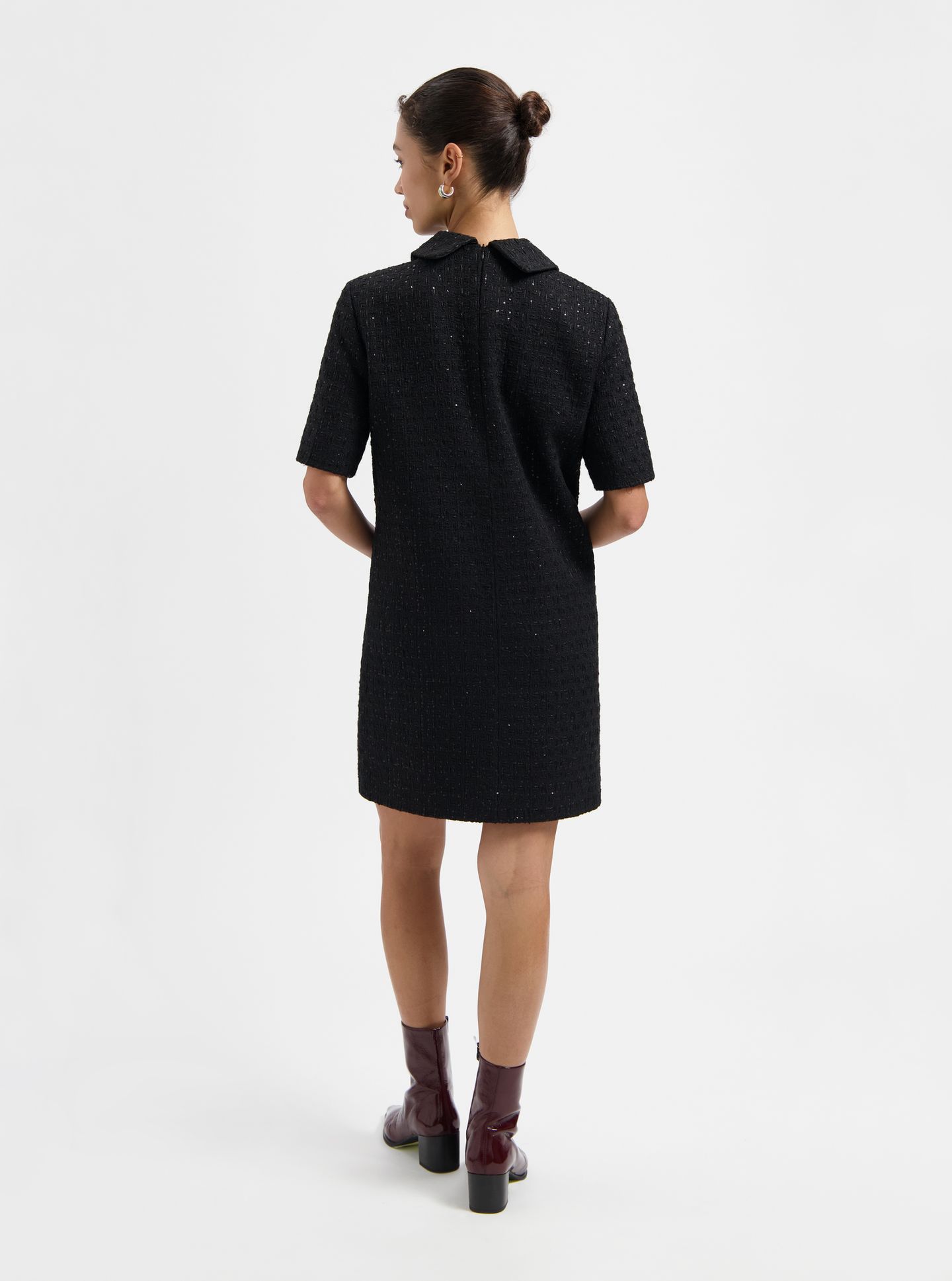 NOUS SOMMES LABELS – EFFIE TWEED DRESS BLACK 3