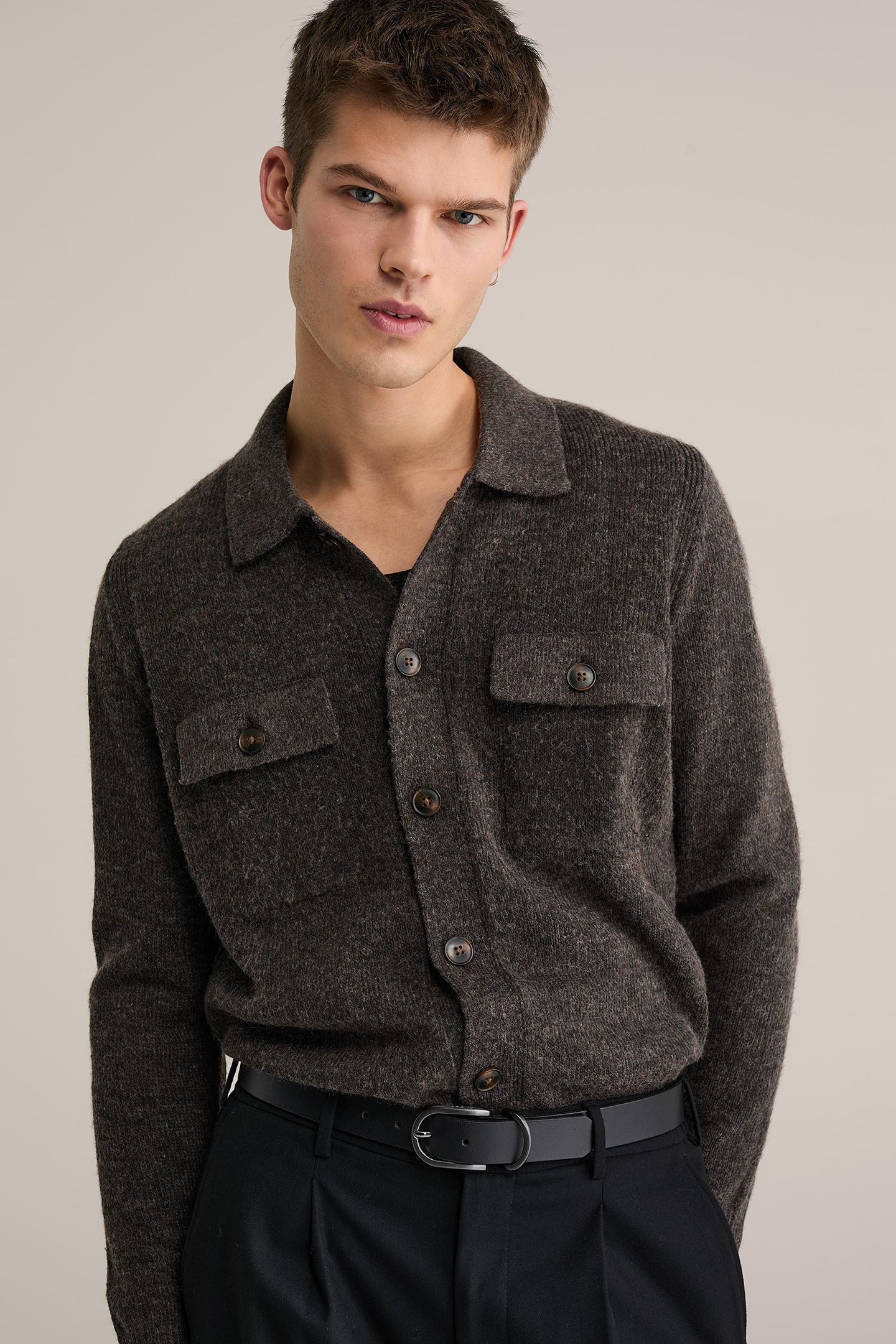 CARDIGAN DARK BROWN 3