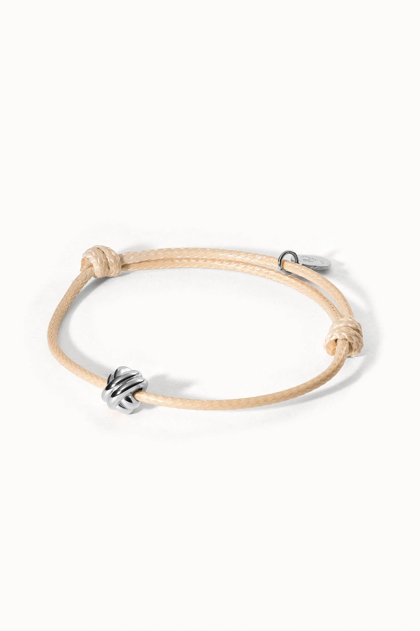 KNOT ARMBAND SILVER 3