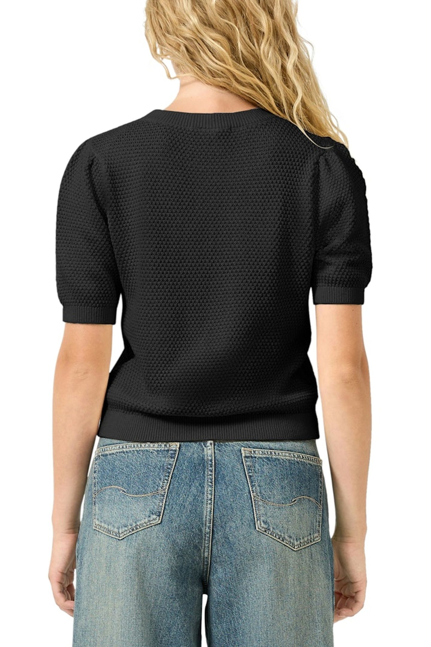 S.OLIVER-QS PULLOVER SHORTSLEEVE BLACK 6